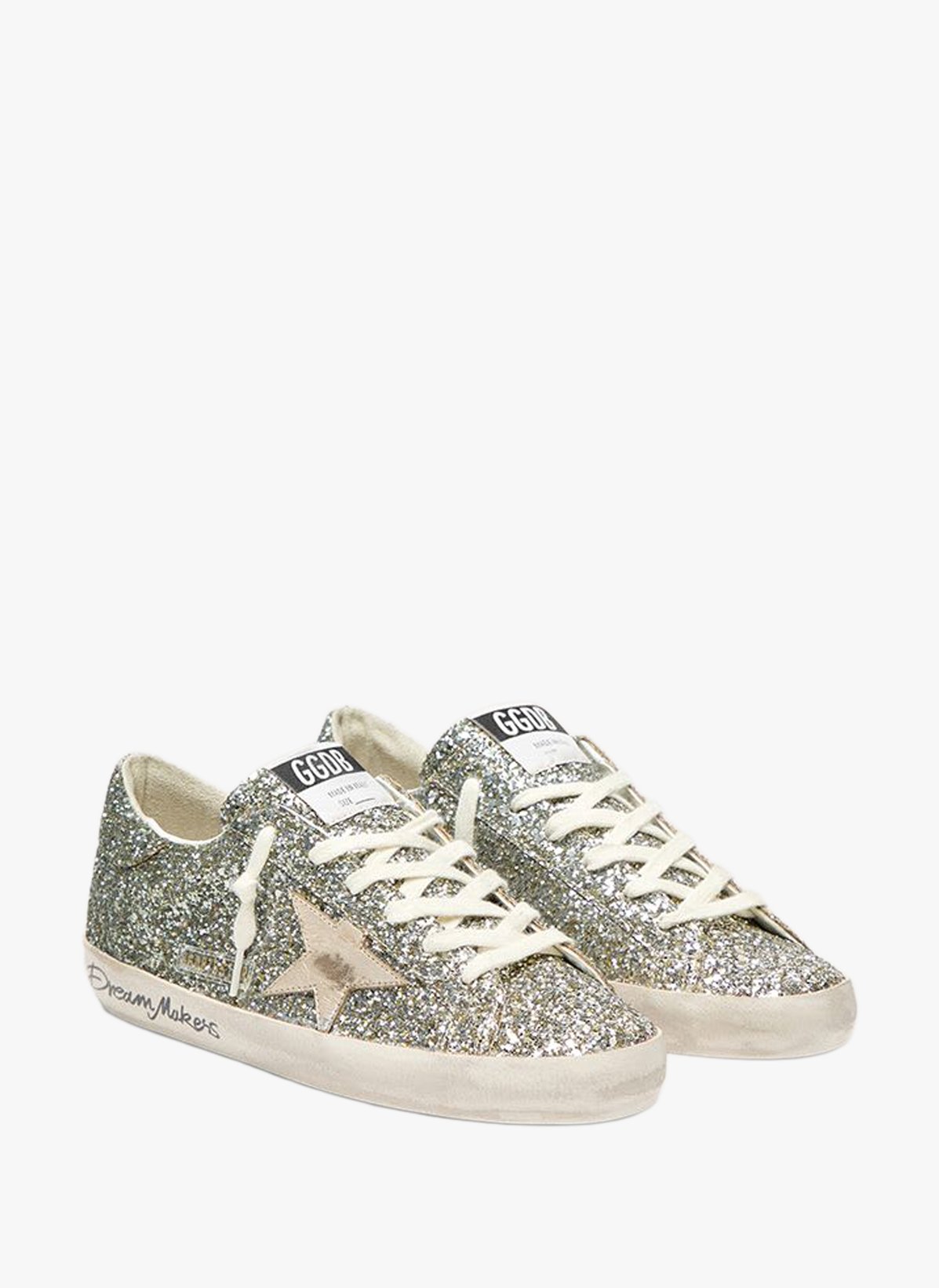 Baskets Super Star à paillettes en cuir