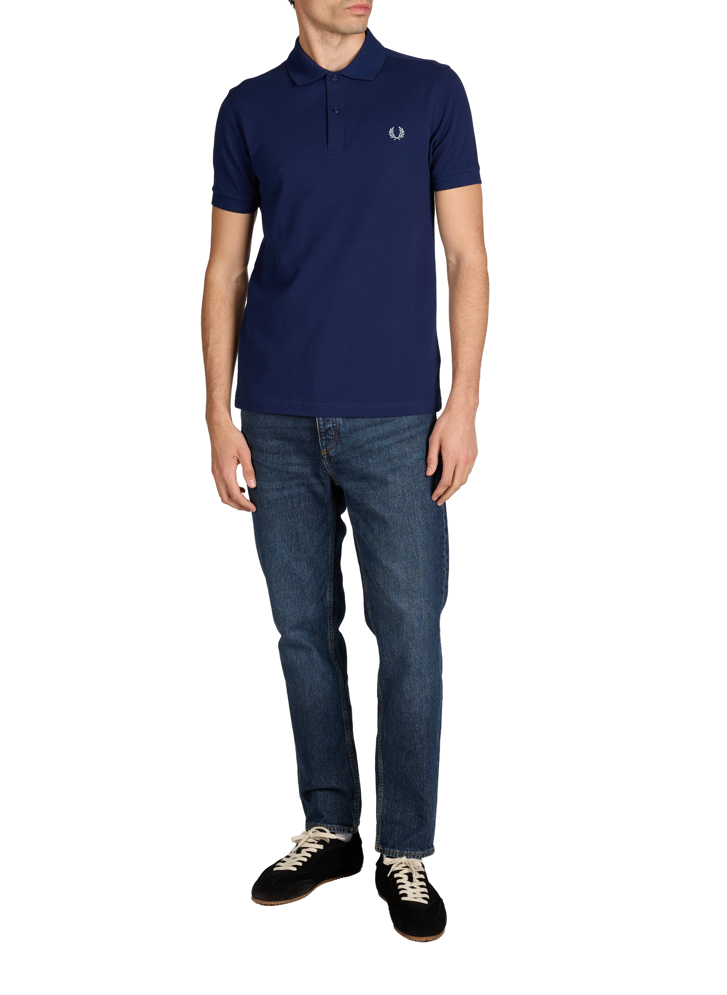 Cotton pique polo shirt FRED PERRY Blue