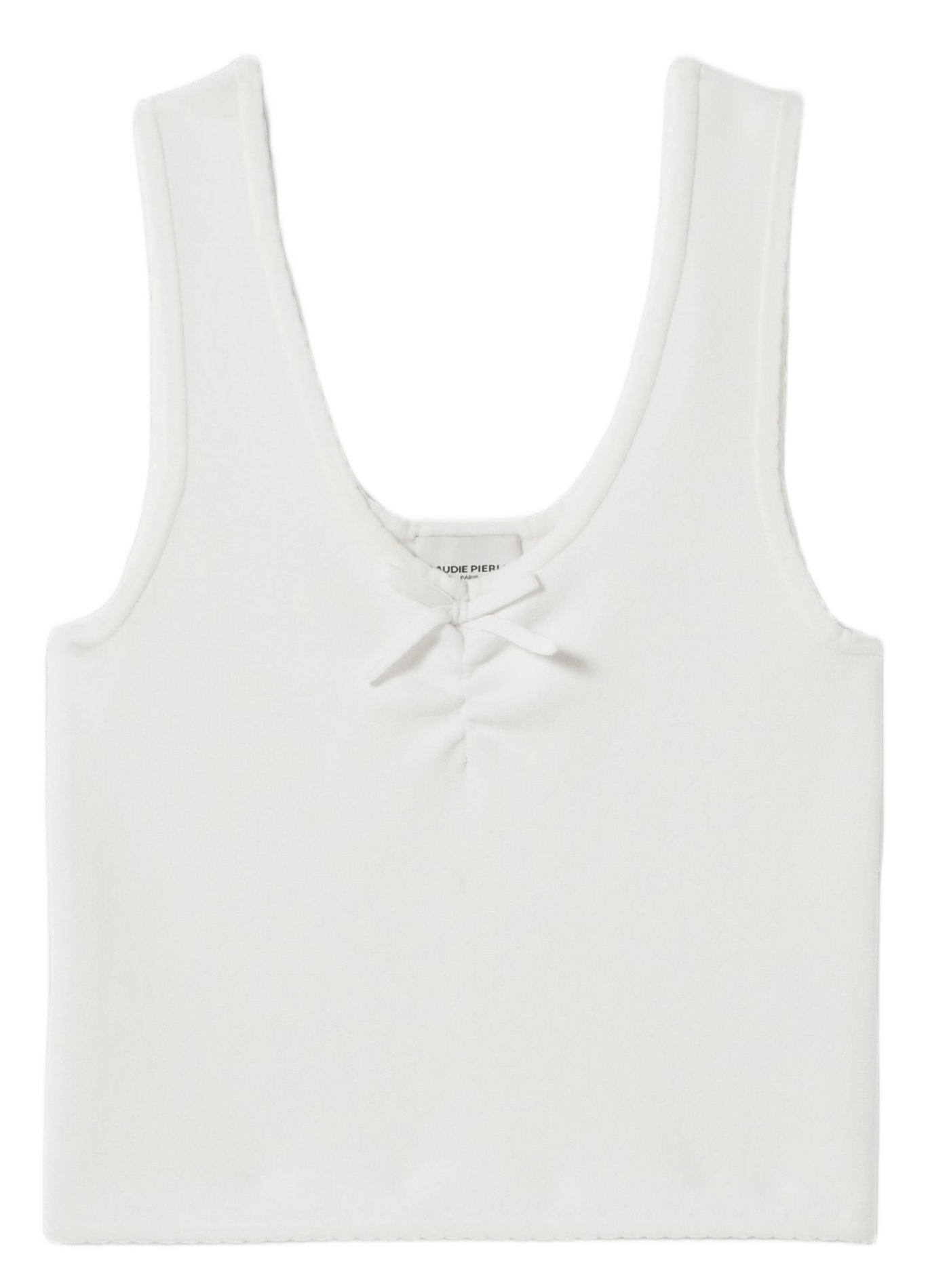 Top ajusté col rond CLAUDIE PIERLOT Beige