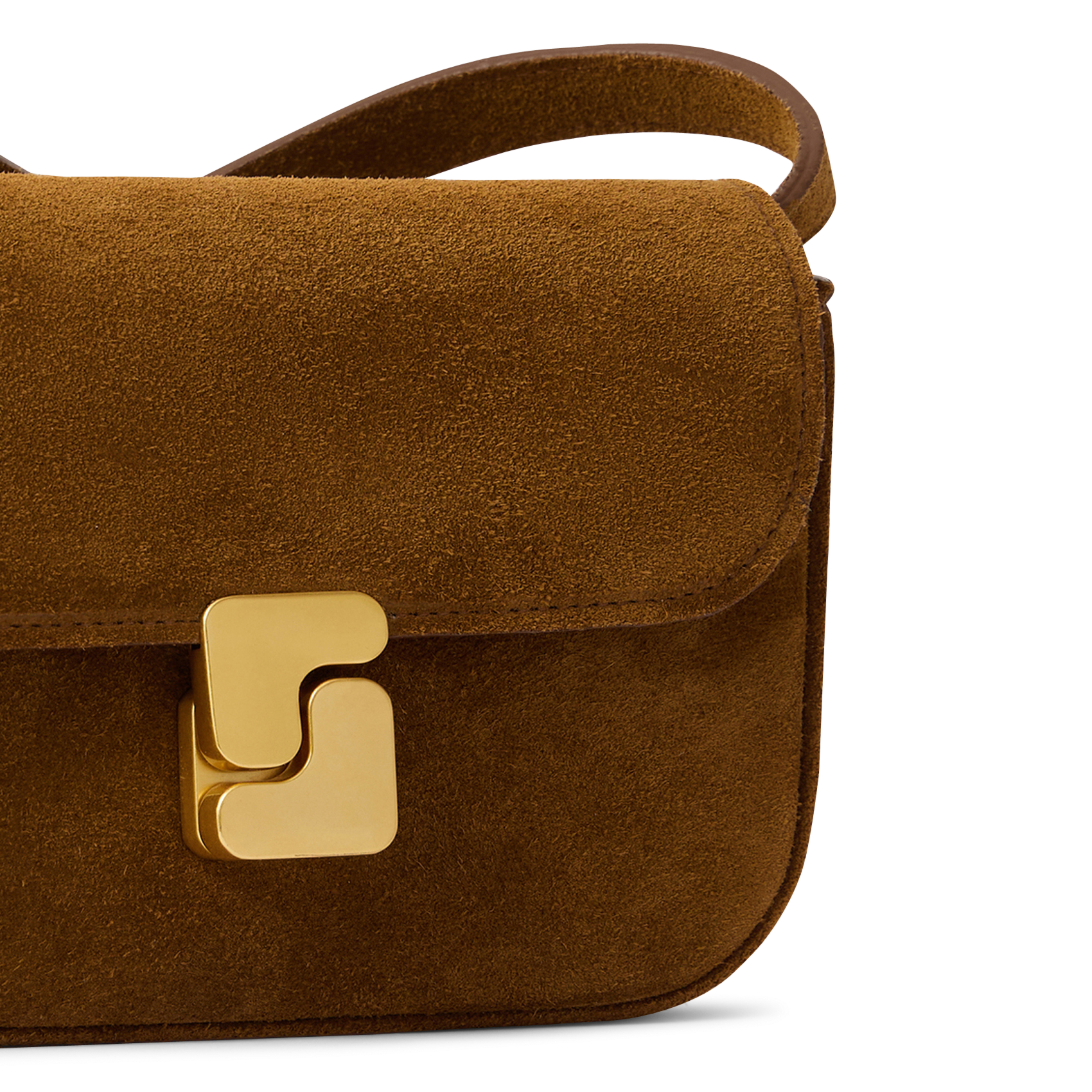 Sac bandoulière en cuir bell SOEUR Marron