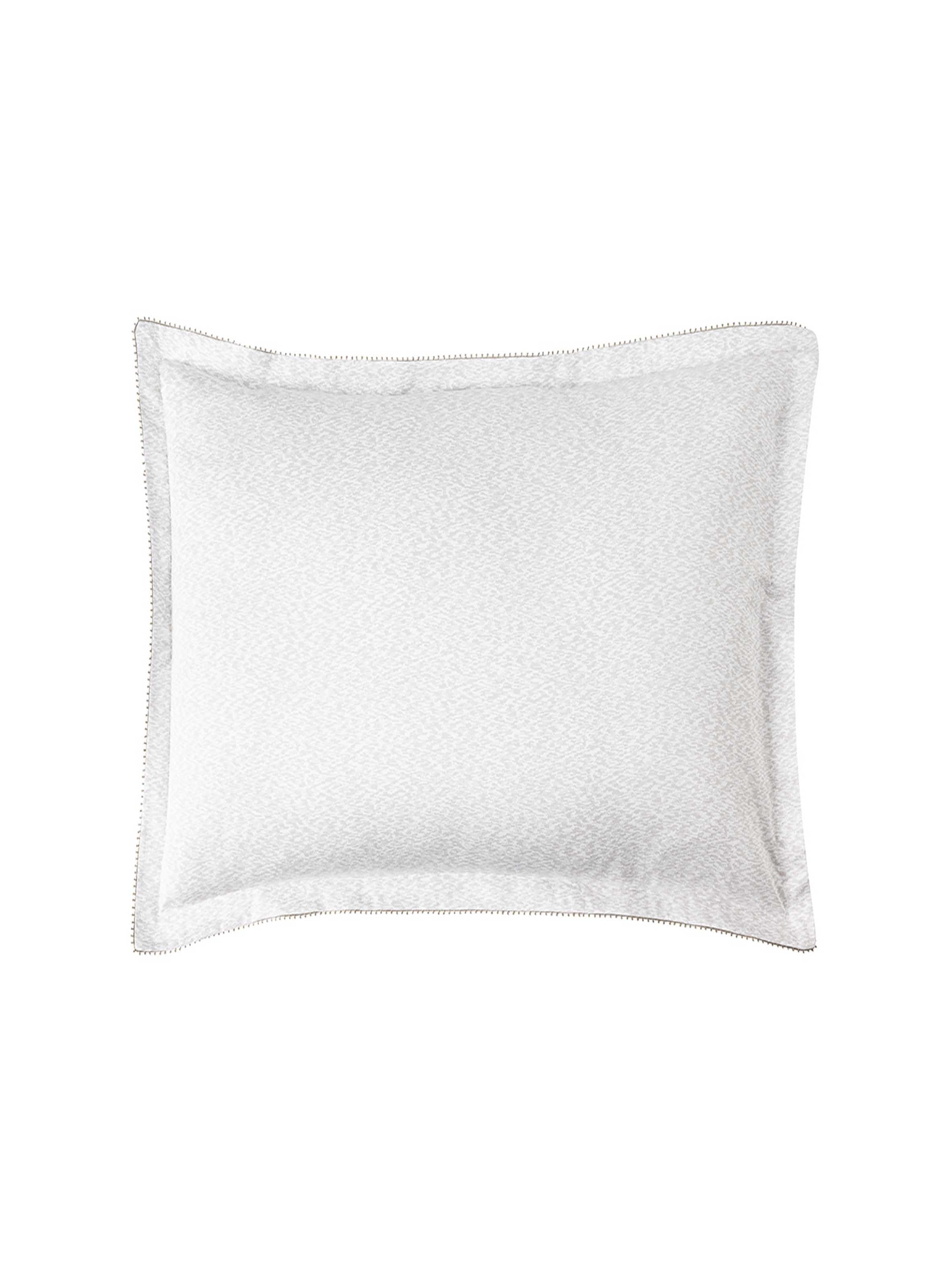 Taie d'oreiller imprimée en satin de coton bio, matin ALEXANDRE TURPAULT Blanc