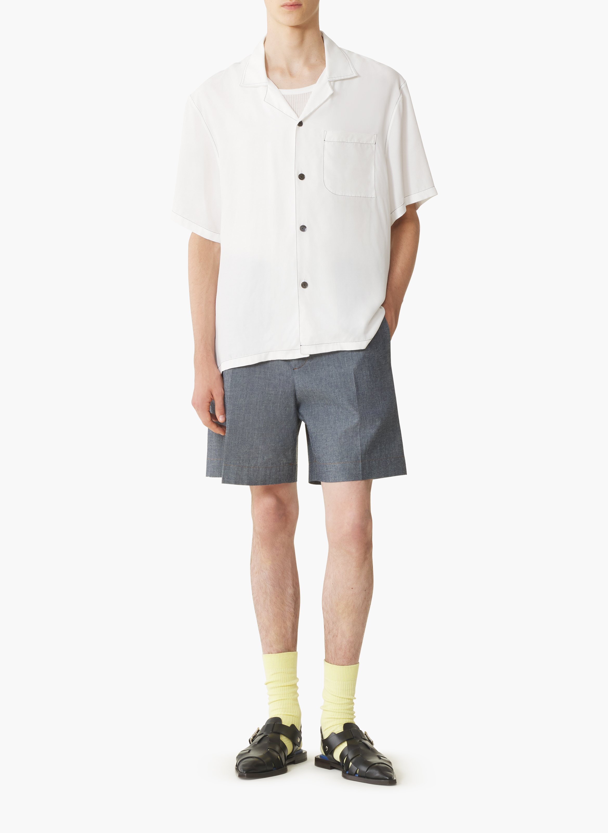 Chemise dos imprimé la mère et l'enfant LANVIN Blanc