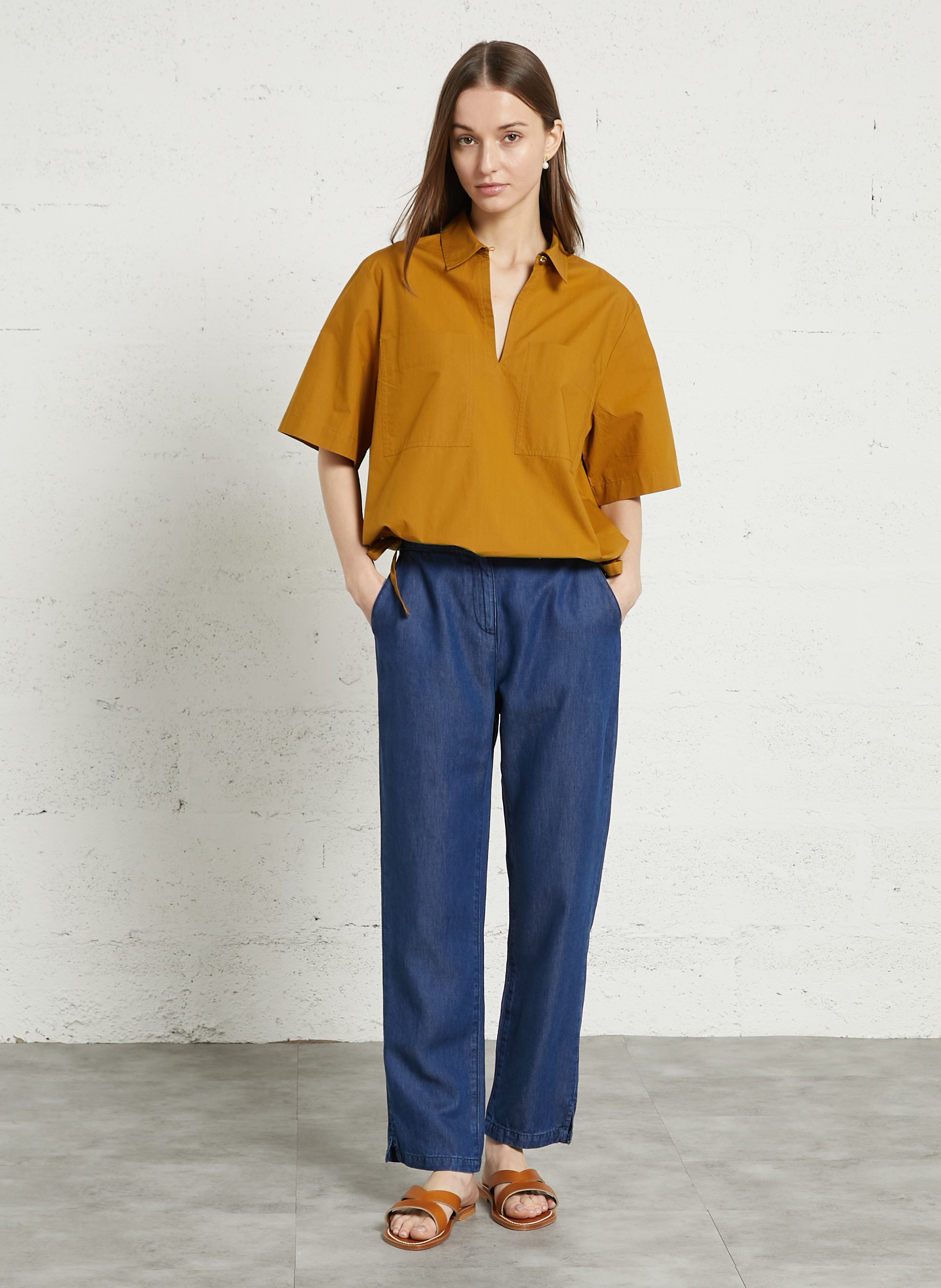 Jean droit deauville ARMOR-LUX Bleu