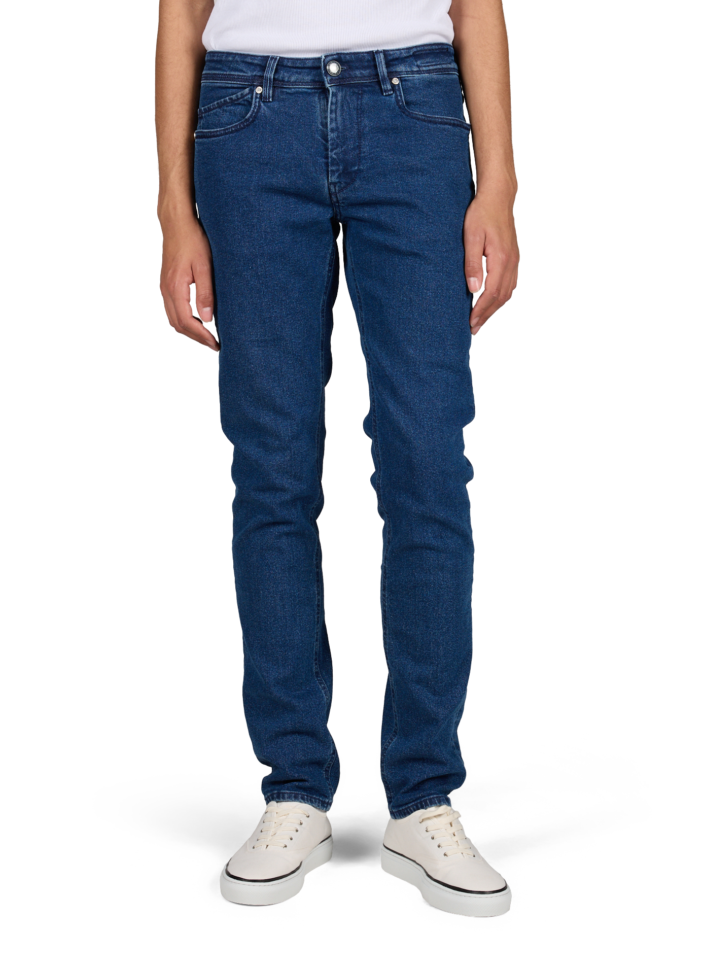 Cotton-blend slim-fit jeans RE HASH Blue