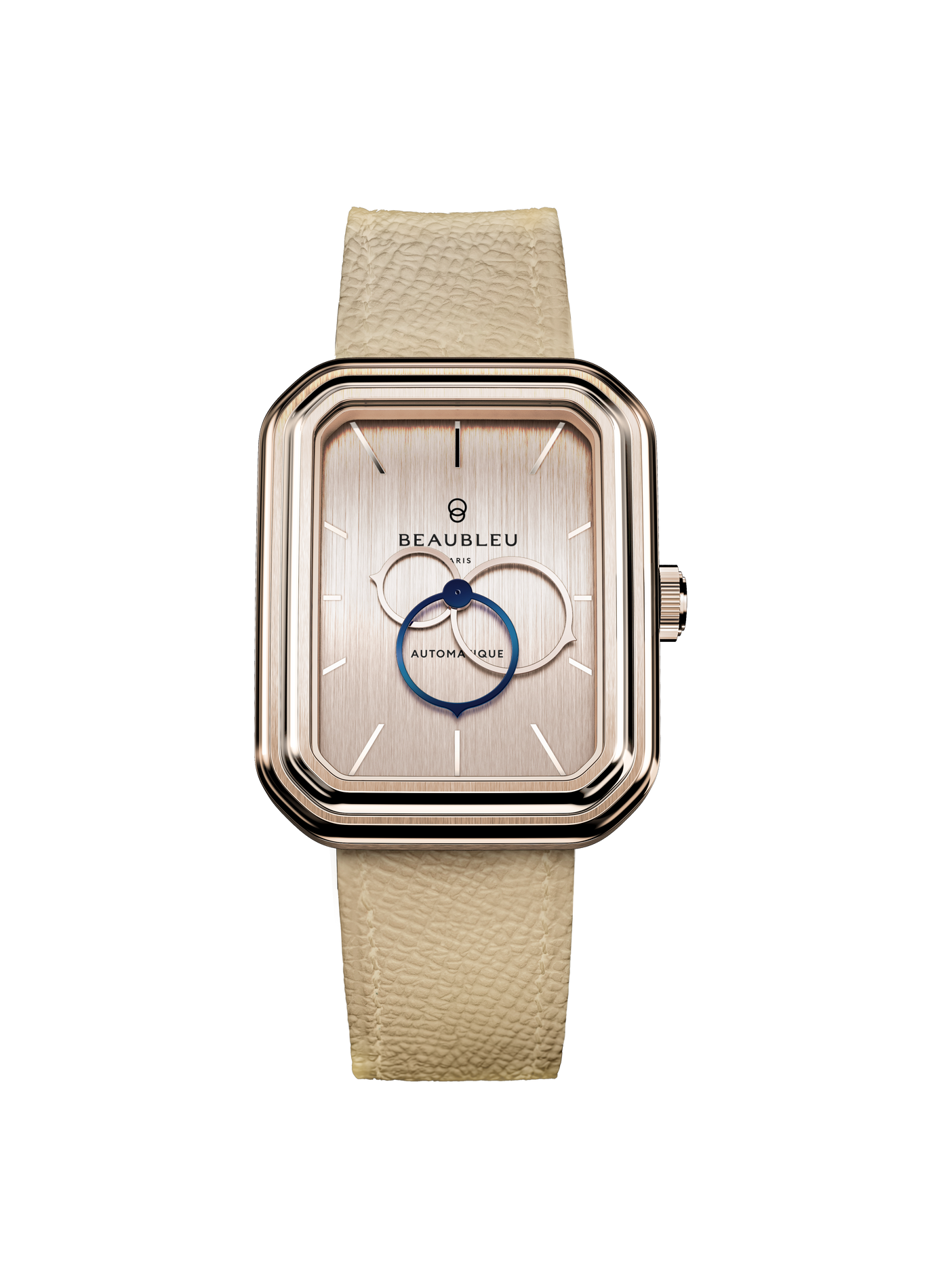 Montre automatique Ecce Figura Sienna en cuir BEAUBLEU Rose