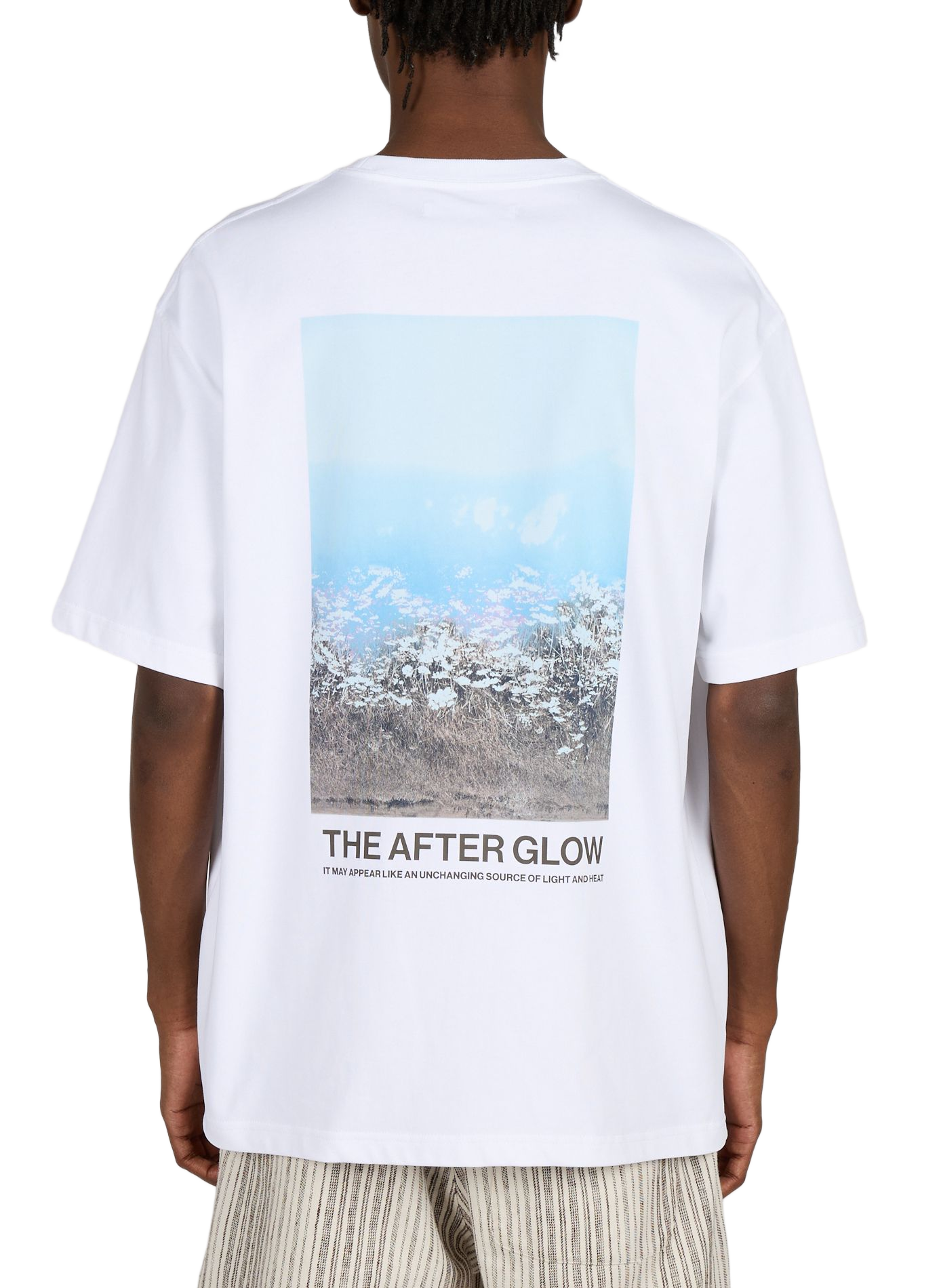 Oversized cotton Sauni t-shirt SAMSOE SAMSOE White