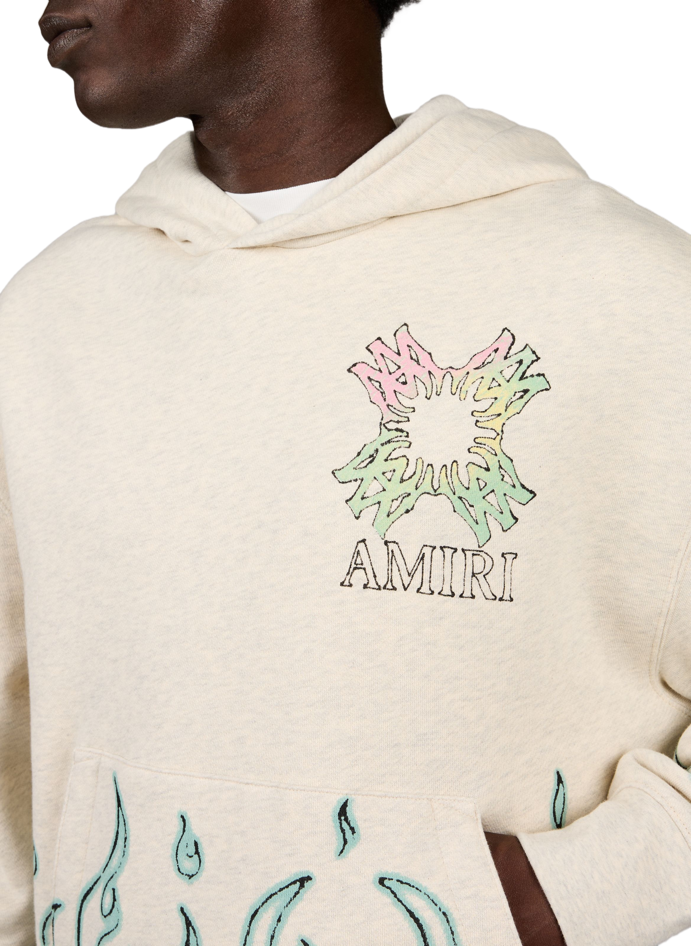 Sweat à capuche AMIRI Blanc