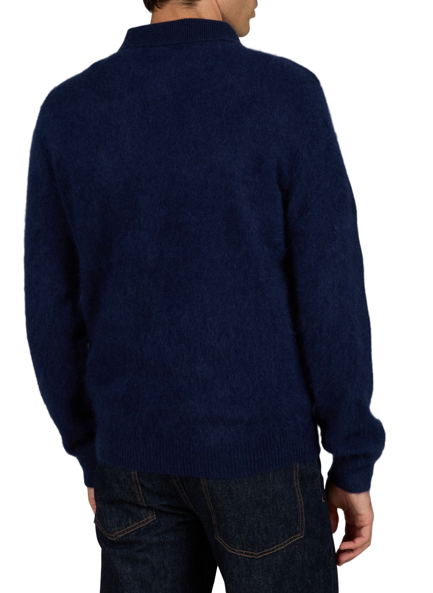 Gerader Pullover aus Woll-Kaschmir-Mischung MAISON LABICHE Blau
