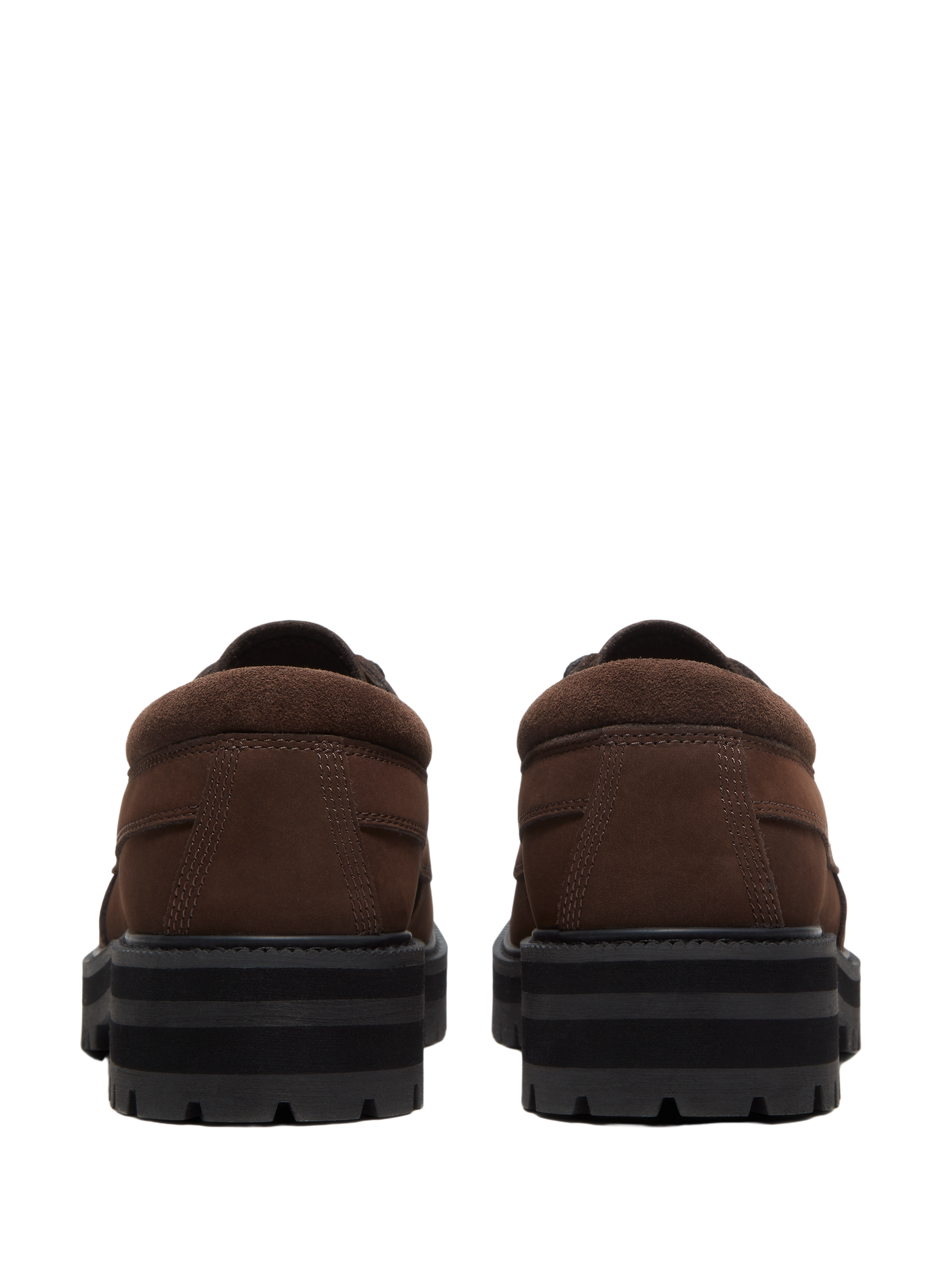 Derby shoes with cleated sole in leather TIMBERLAND Brown