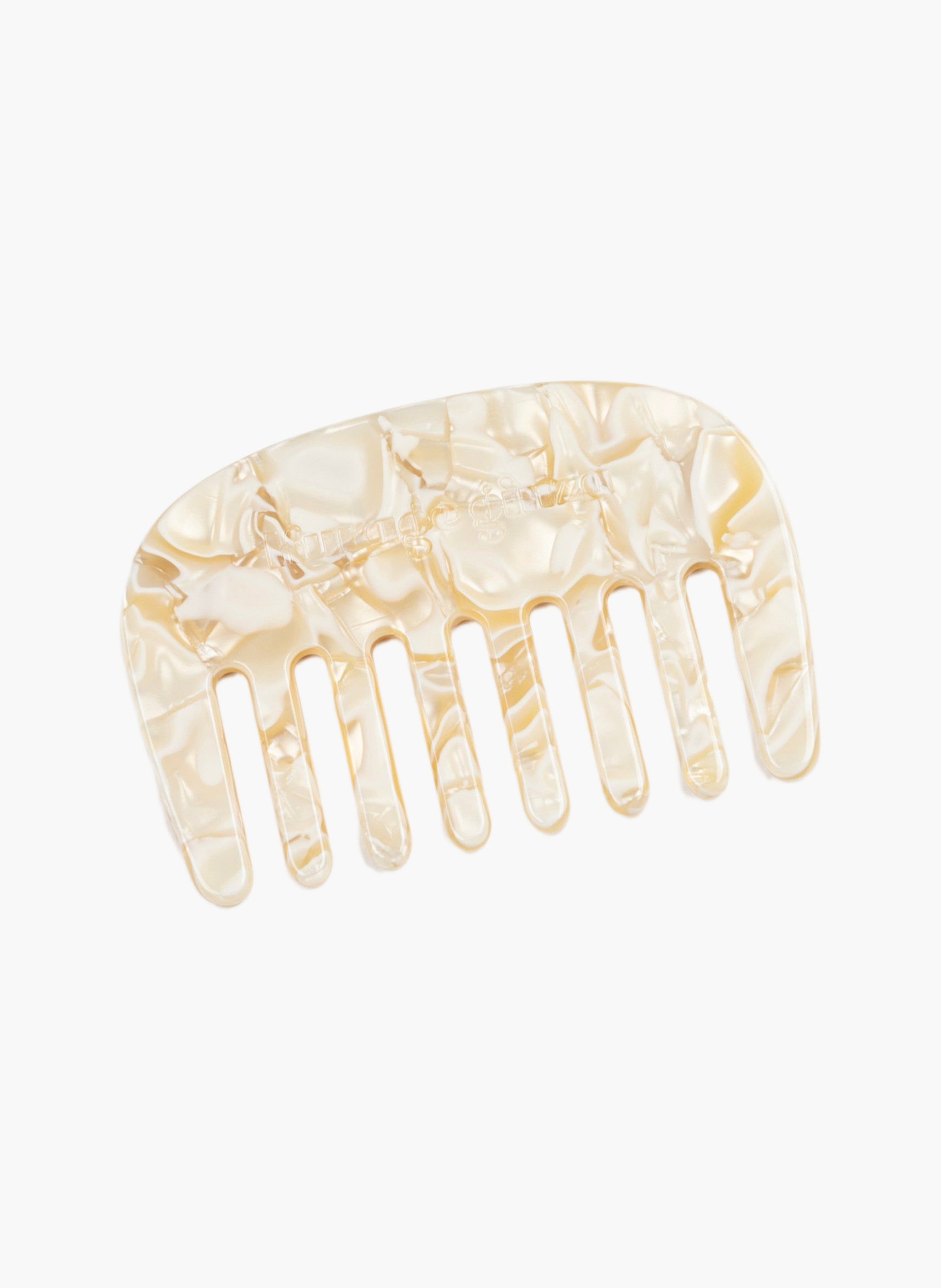 Peigne pivoine en acétate de cellulose BeigeKURAGE GINZA