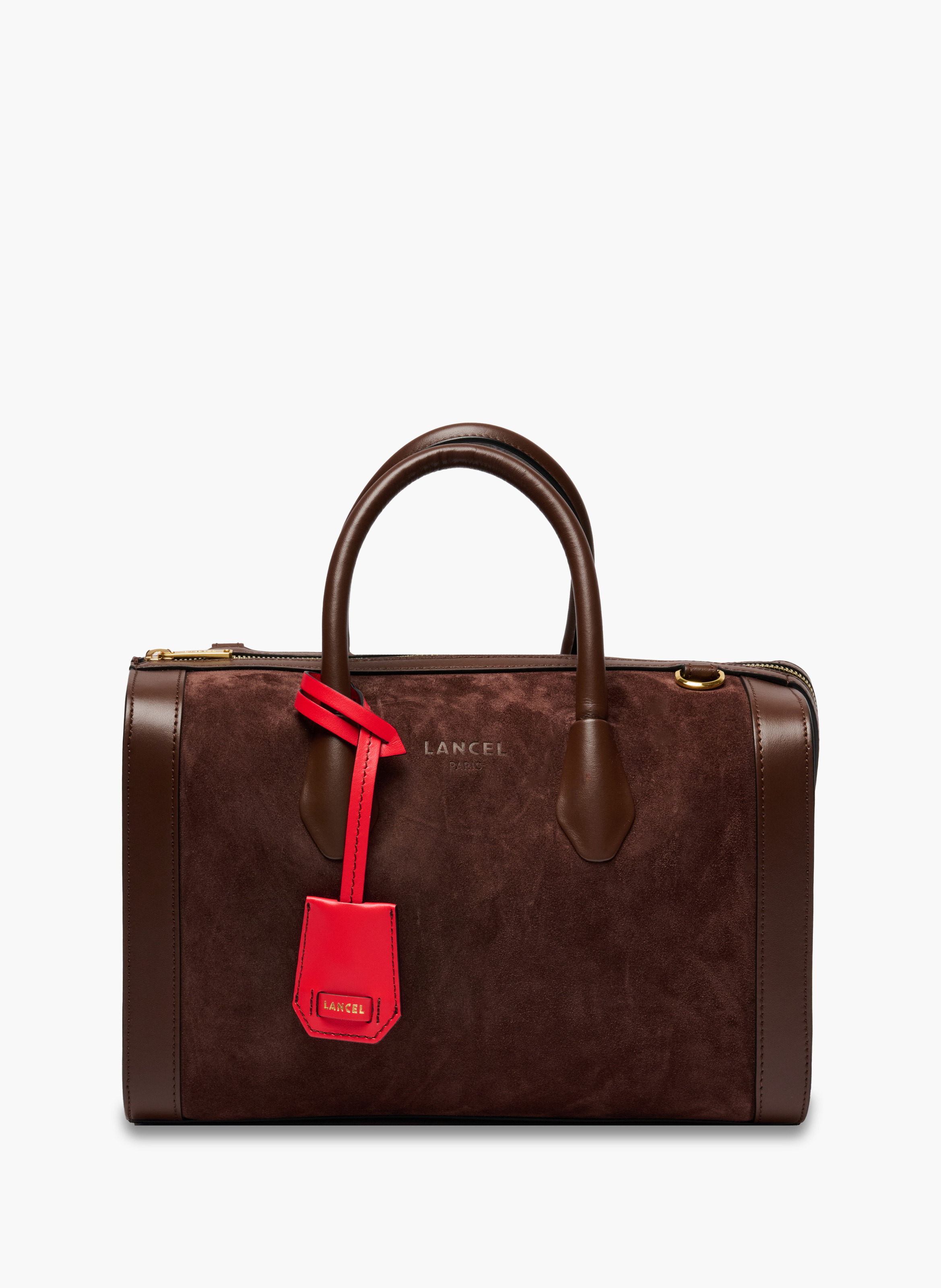 Sac bowling m bcbg de lancel en cuir LANCEL Marron