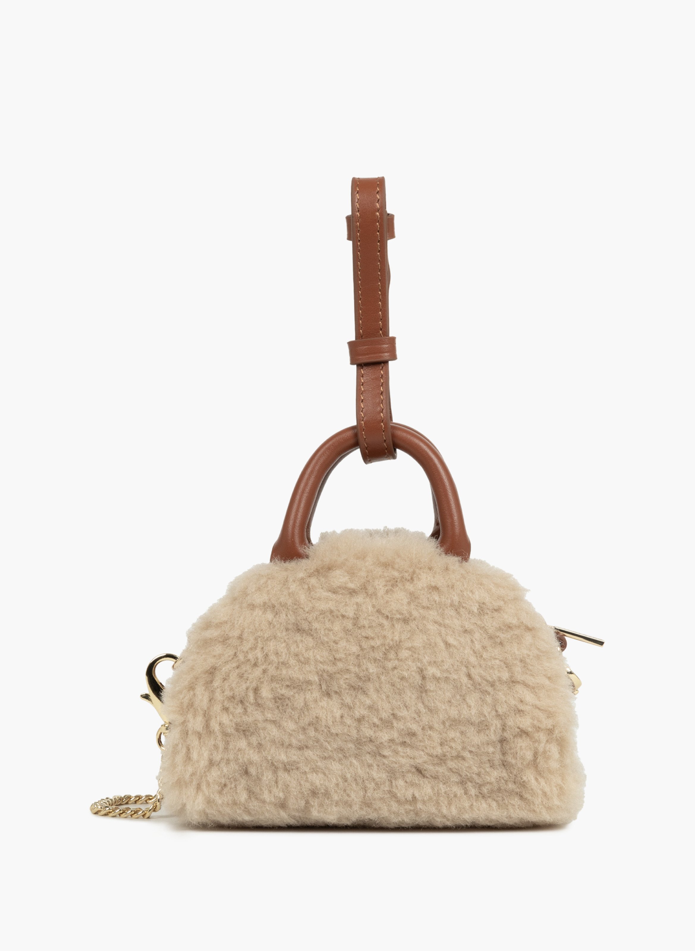Nano sac à main - moumoute LANCASTER Marron