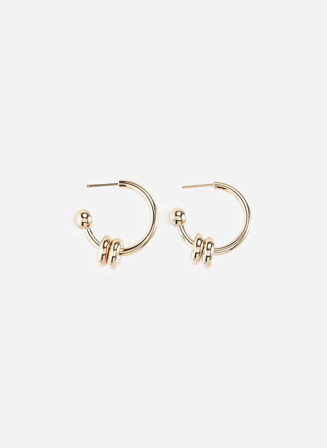 Brass hoop earrings JUSTINE CLENQUET