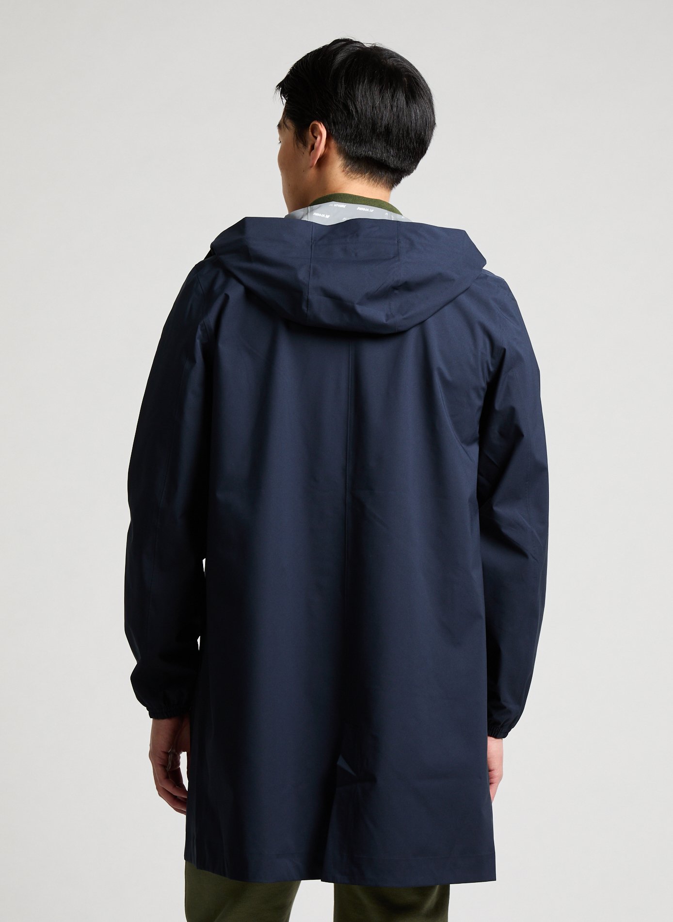Parka droite à capuche K-WAY Bleu