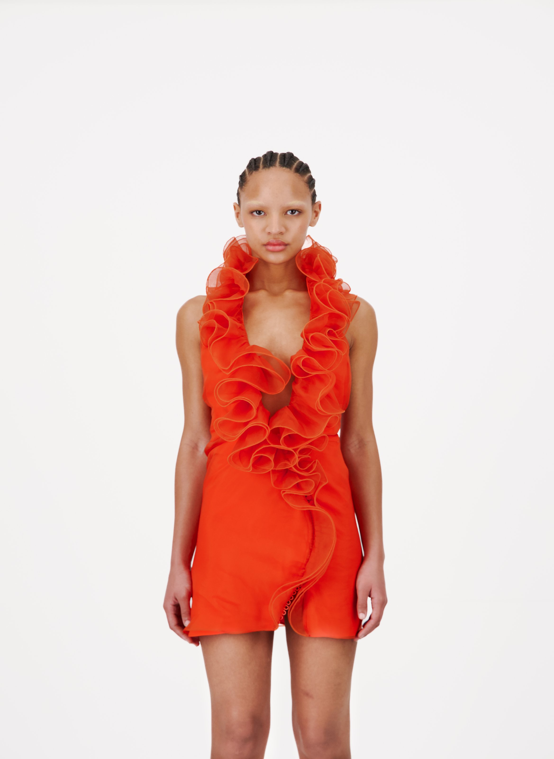 Robe en organza VAILLANT Orange