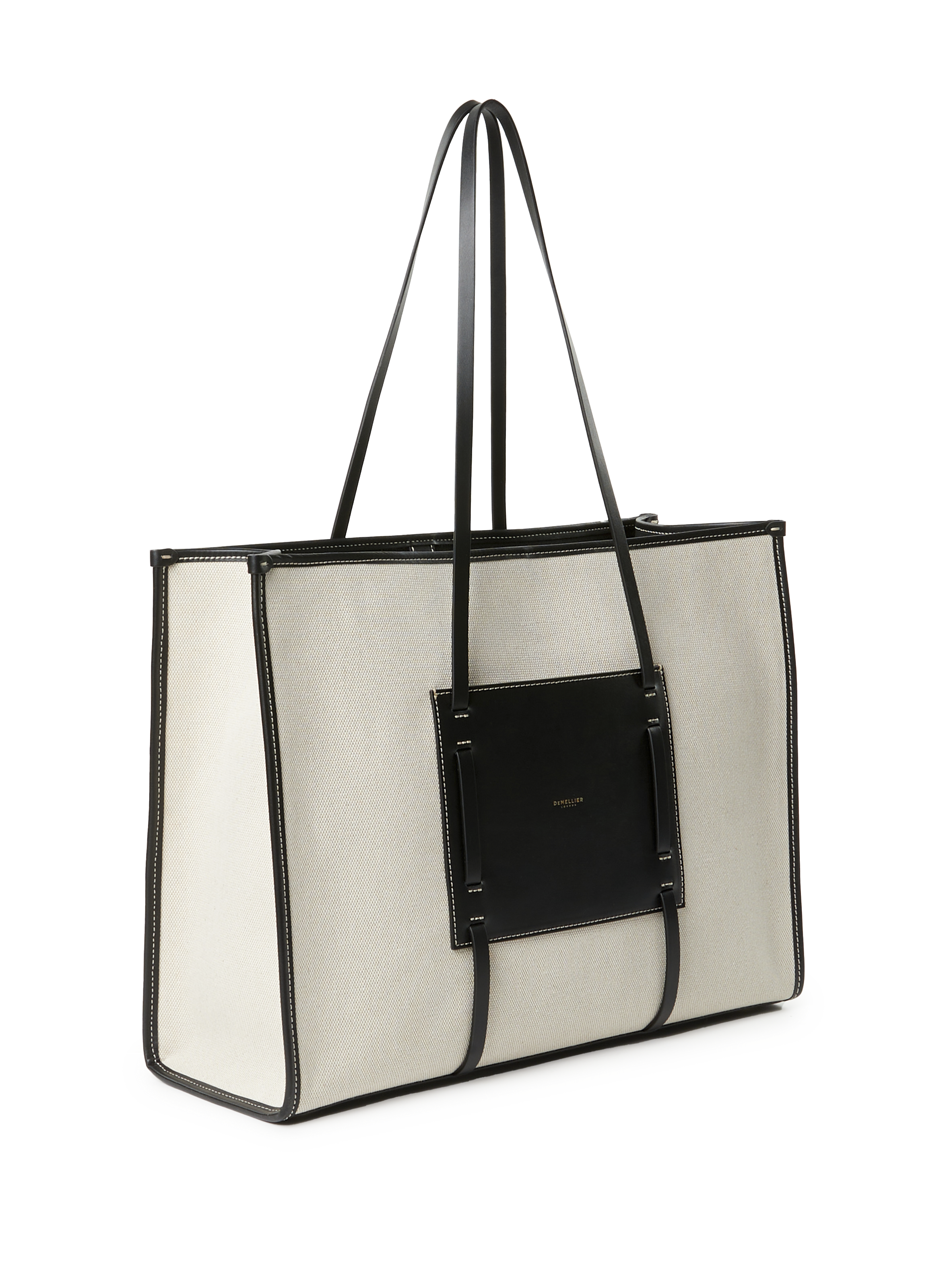 Sac cabas The Large Capri  DEMELLIER LONDON Noir