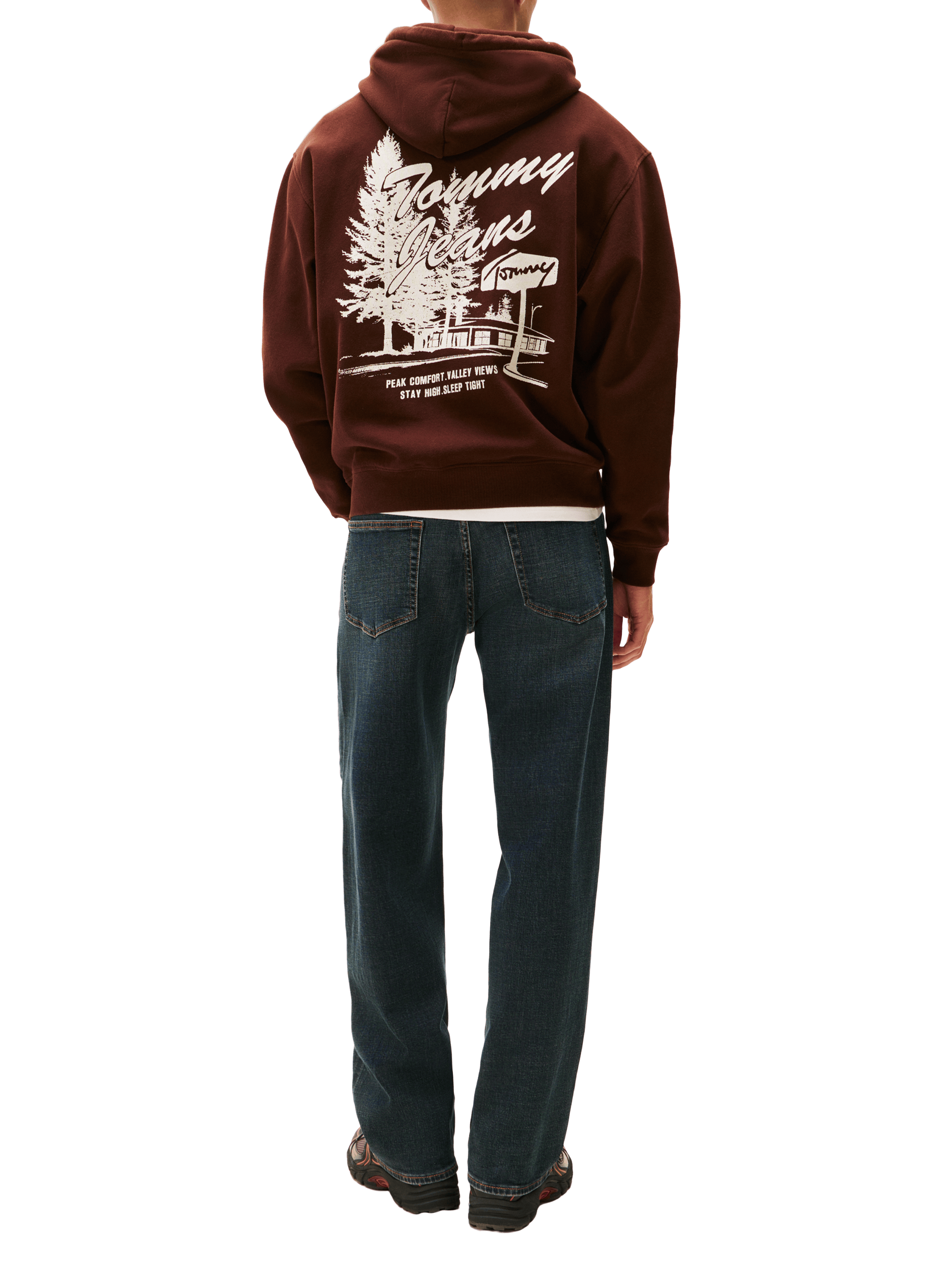 Sweatshirt en coton mélangé TOMMY HILFIGER Marron