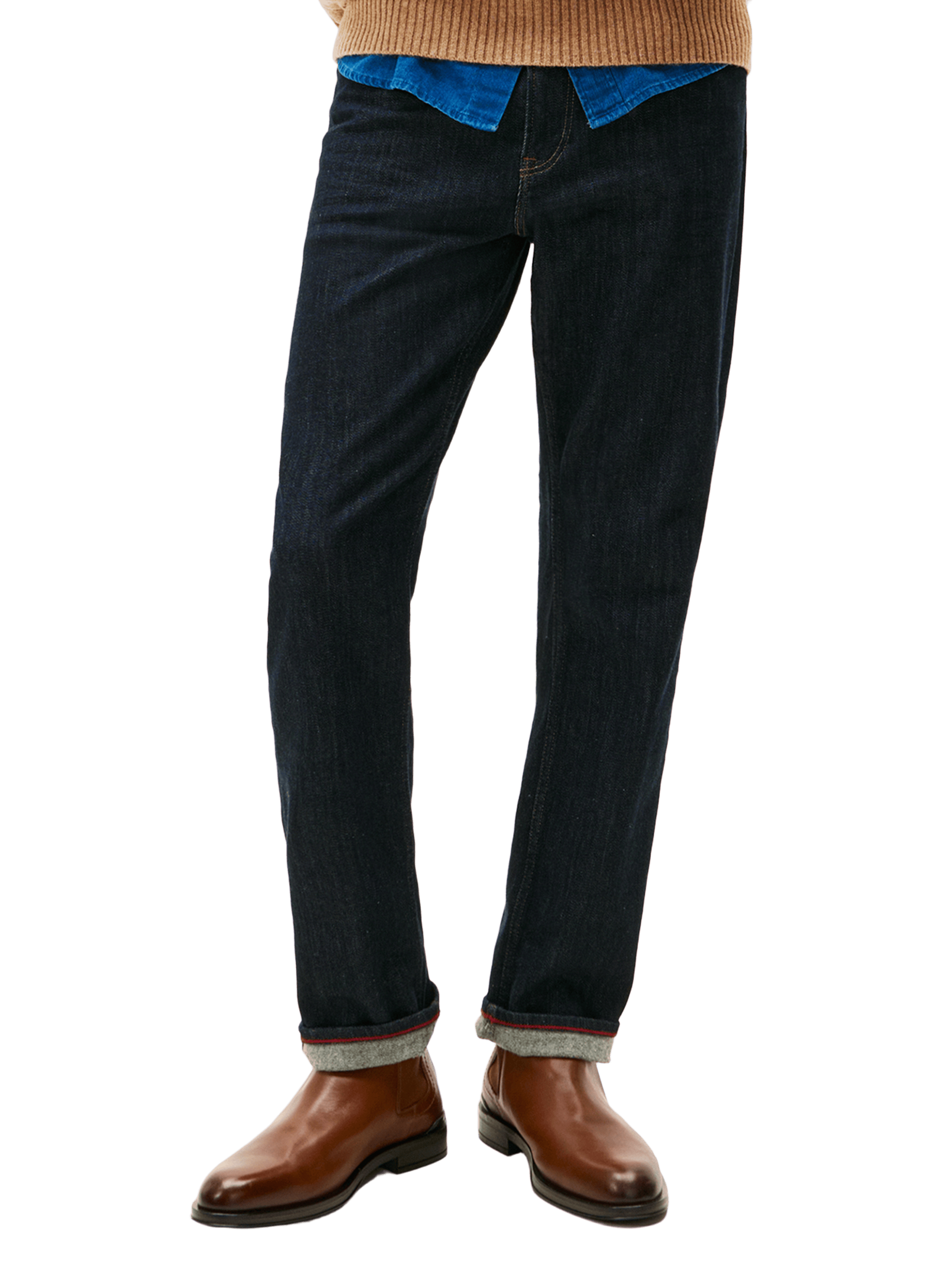 Leather Chelsea boots TOMMY HILFIGER Brown