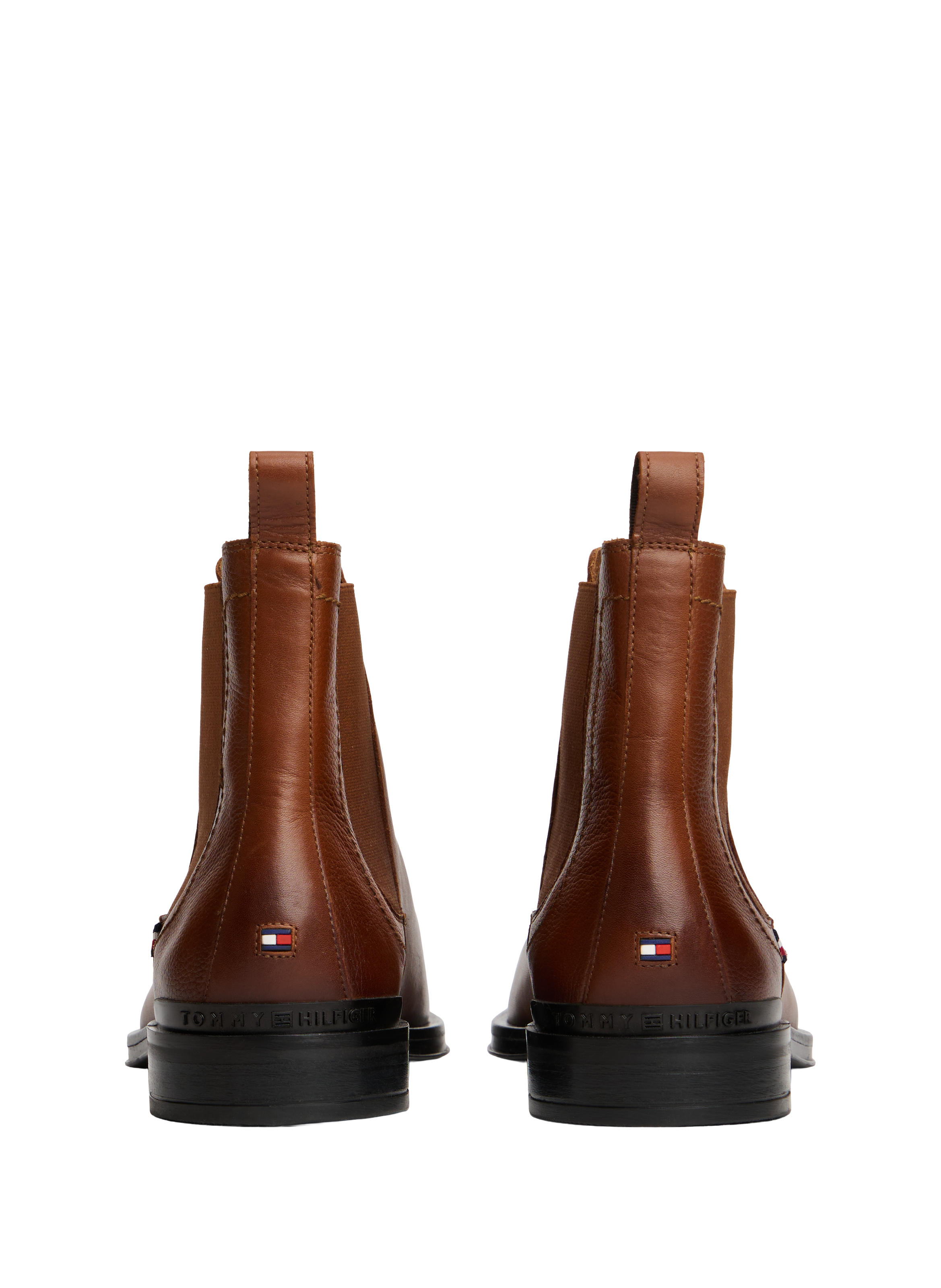 Leather Chelsea boots TOMMY HILFIGER Brown