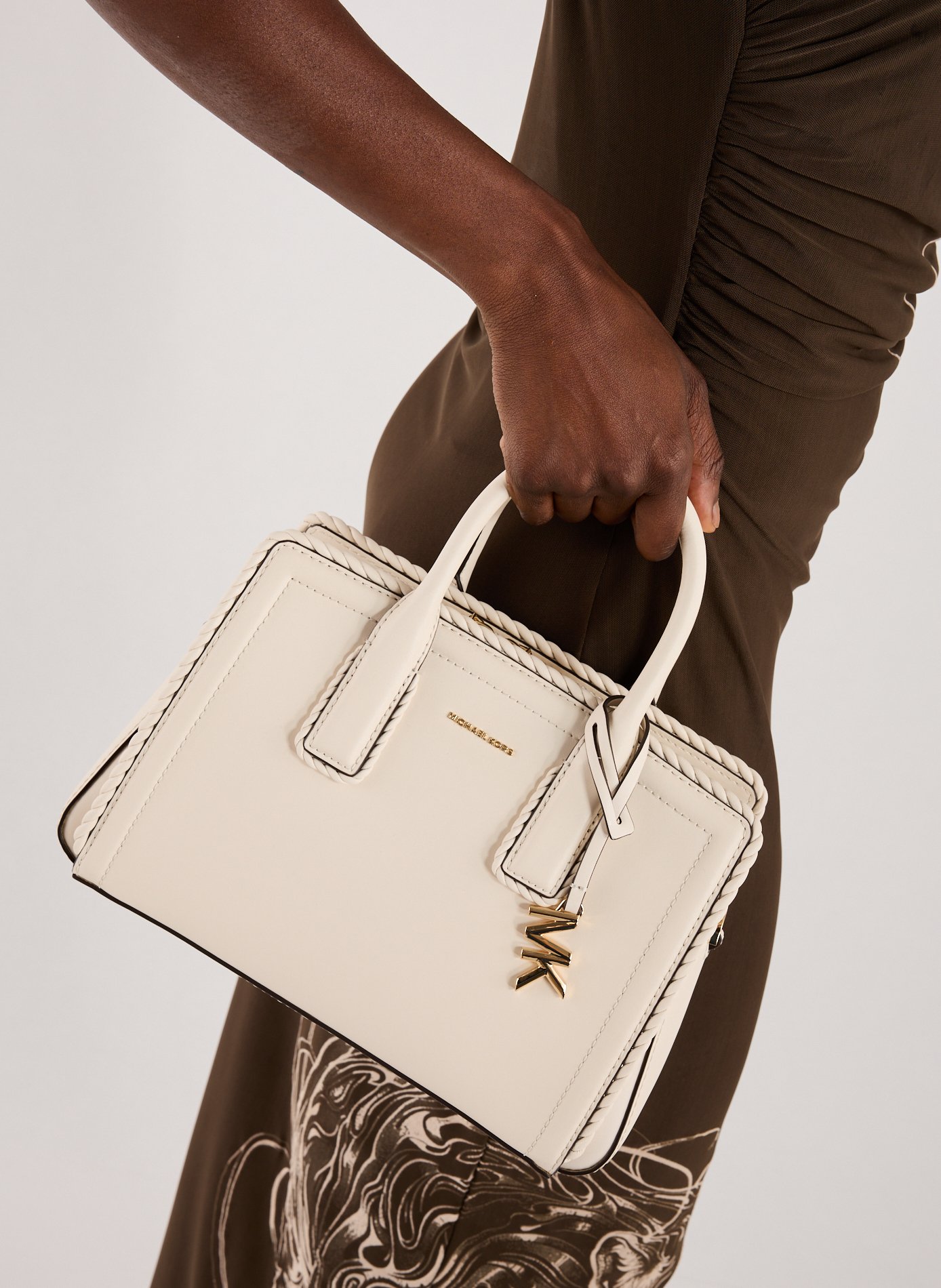 Sac à main en cuir  MICHAEL KORS Blanc