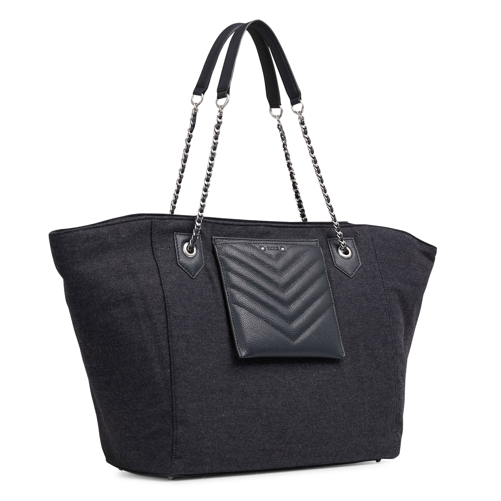 Sac cabas mix zippé 1440 xl IKKS Bleu