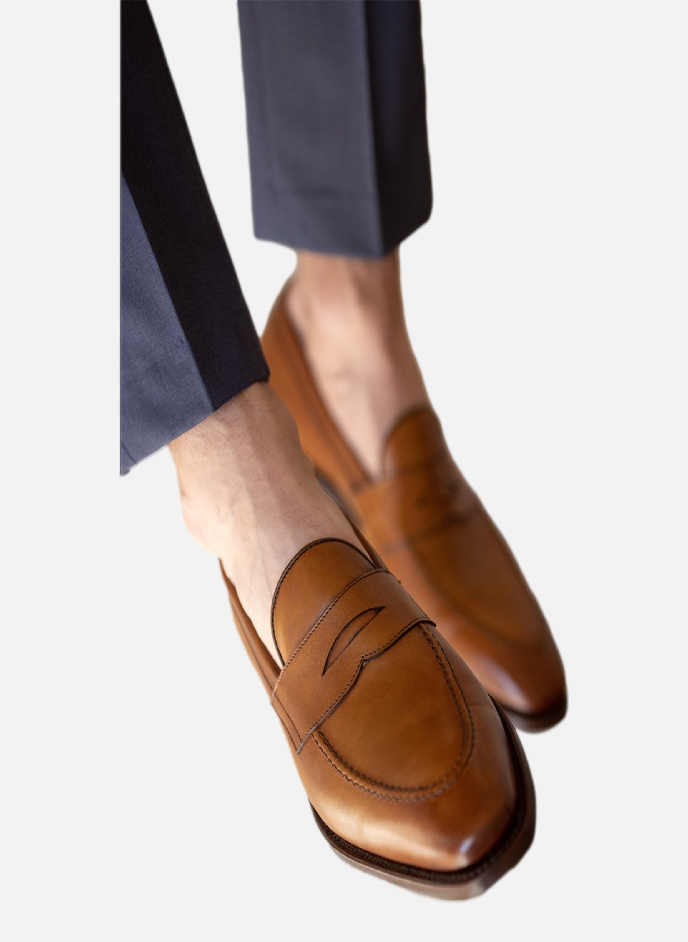 Mocassin cuir lincoln Marron