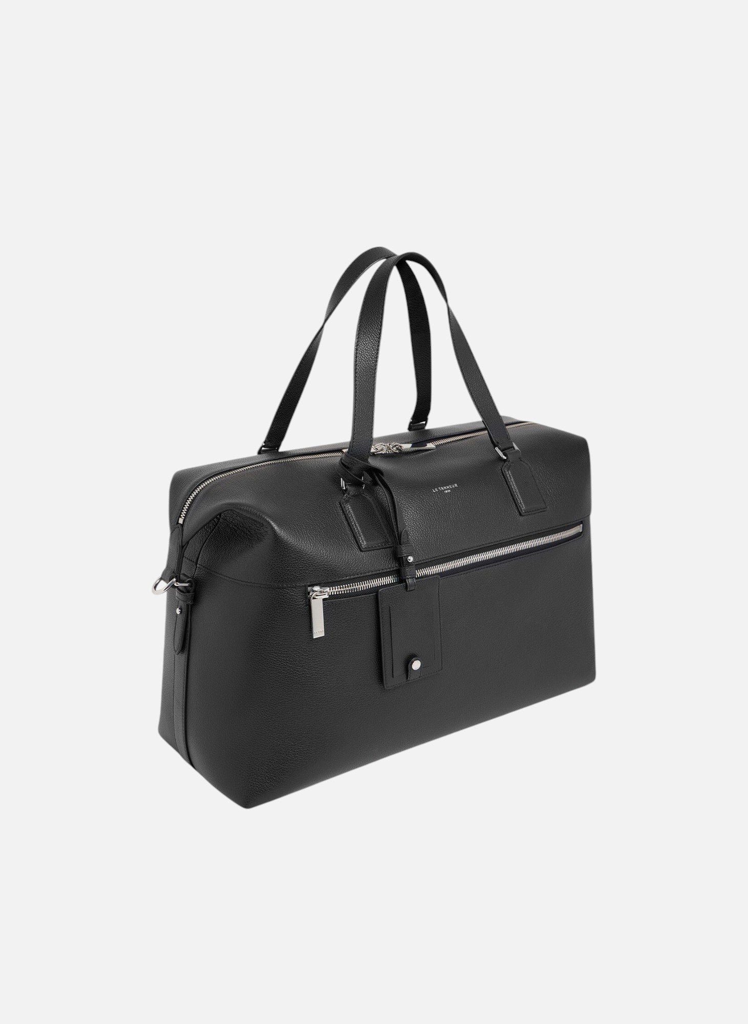 Sac de voyage 24h emile en cuir grainé LE TANNEUR Noir