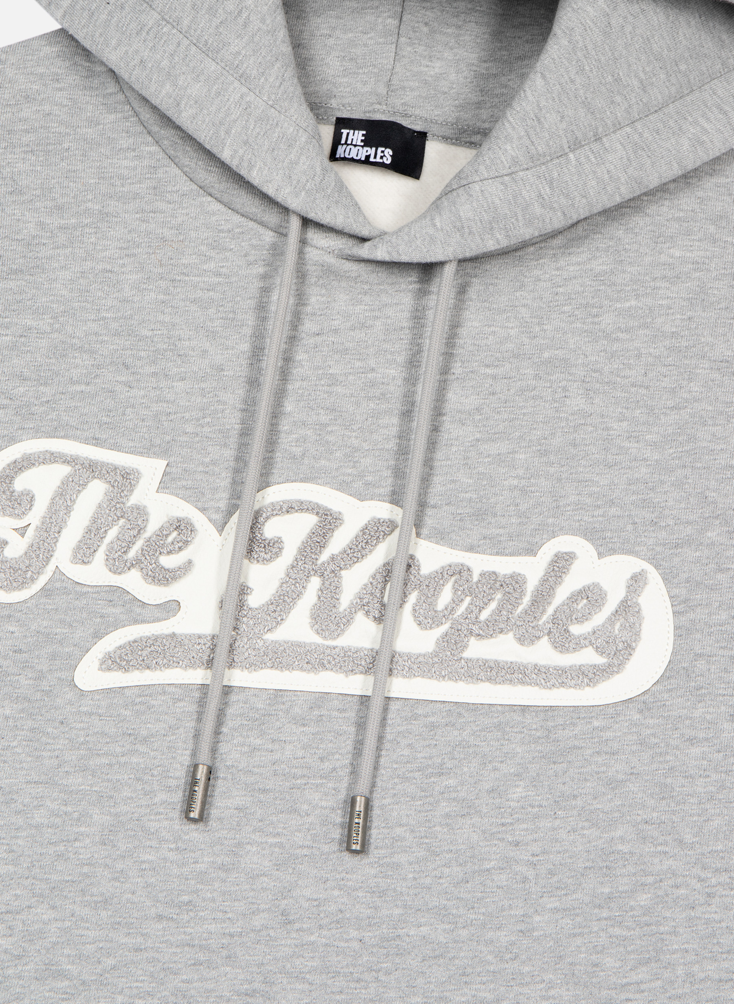 Sweatshirt à capuche avec patch THE KOOPLES Gris