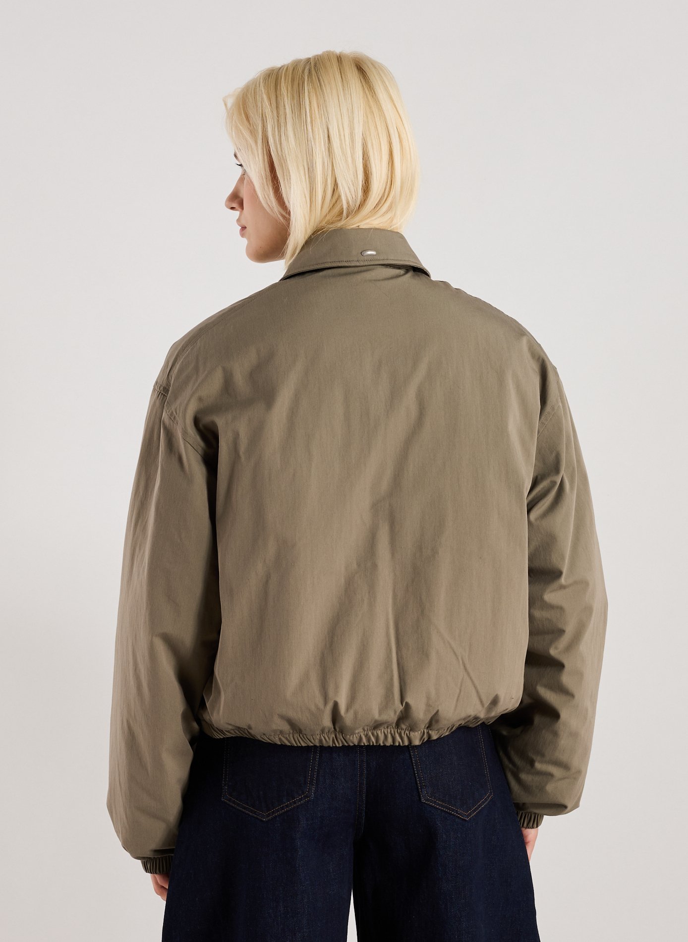 Oversized jacket with classic collar OUR LEGACY Khaki