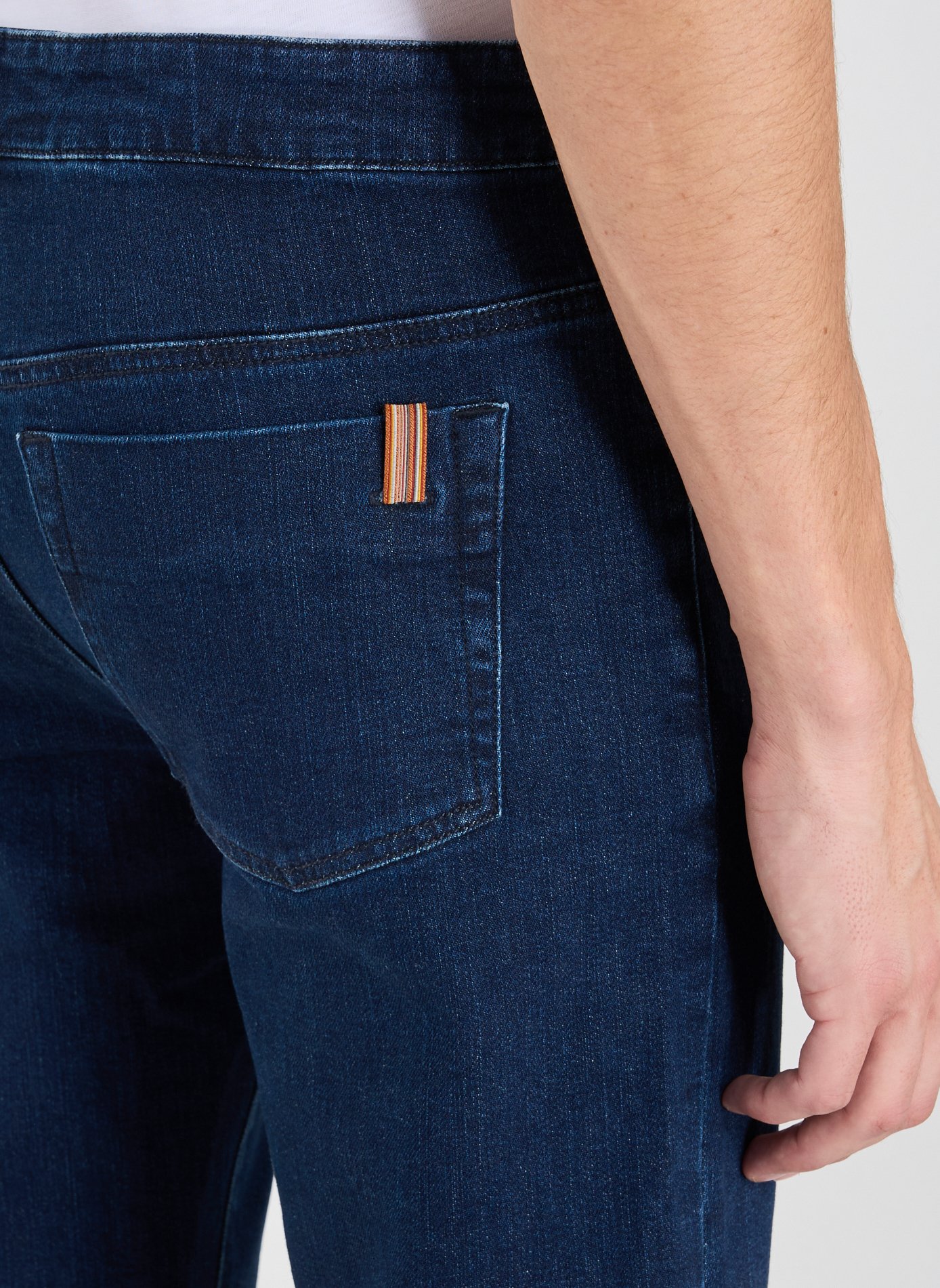 Jean cinq poches en coton mélangé NOTIFY Bleu