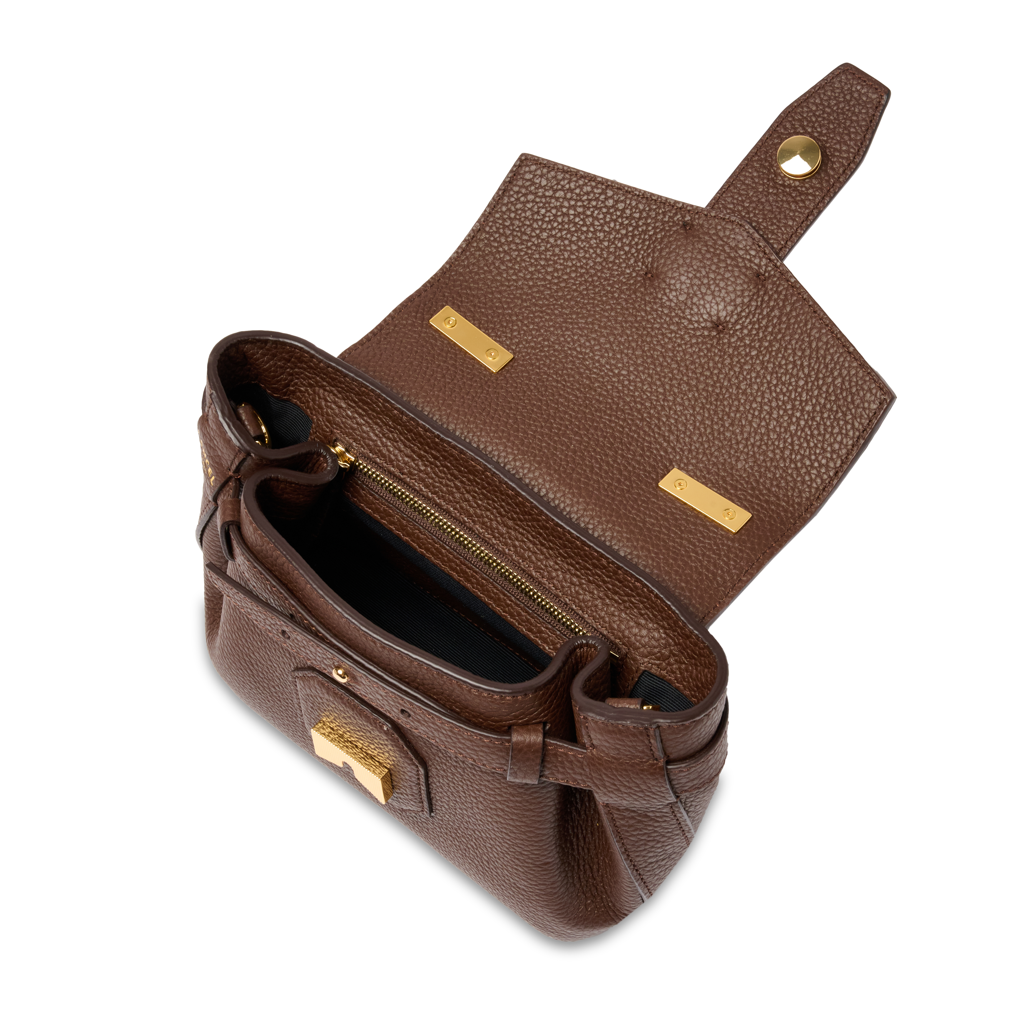 Mini top-handle bag charlie by lancel in leather LANCEL Brown