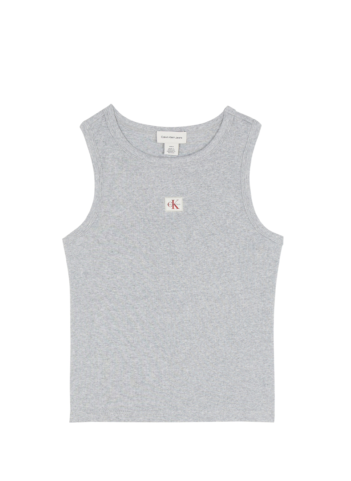 Débardeur en coton côtelé Gris