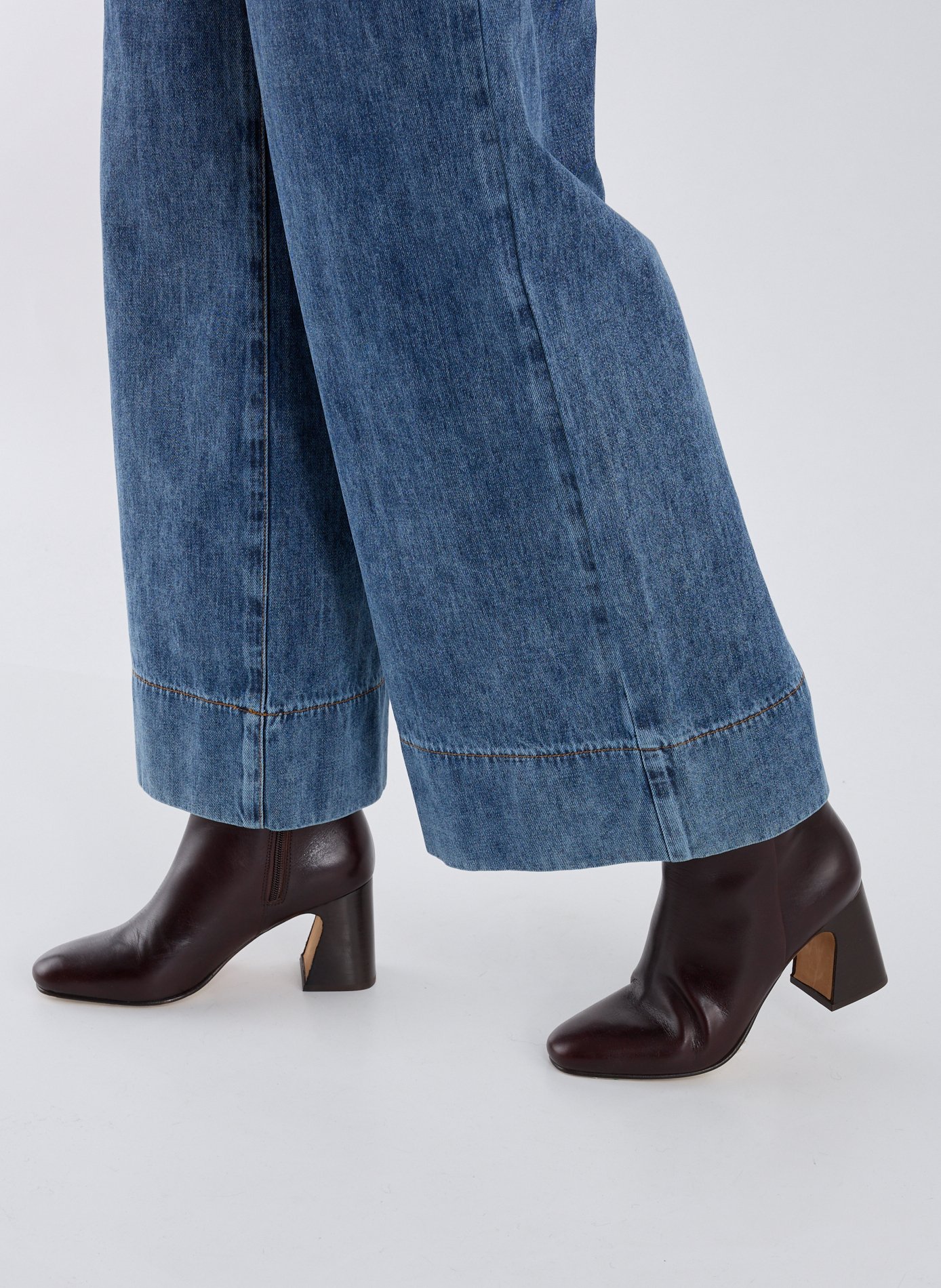 Norma leather ankle boots with heel BOBBIES Brown