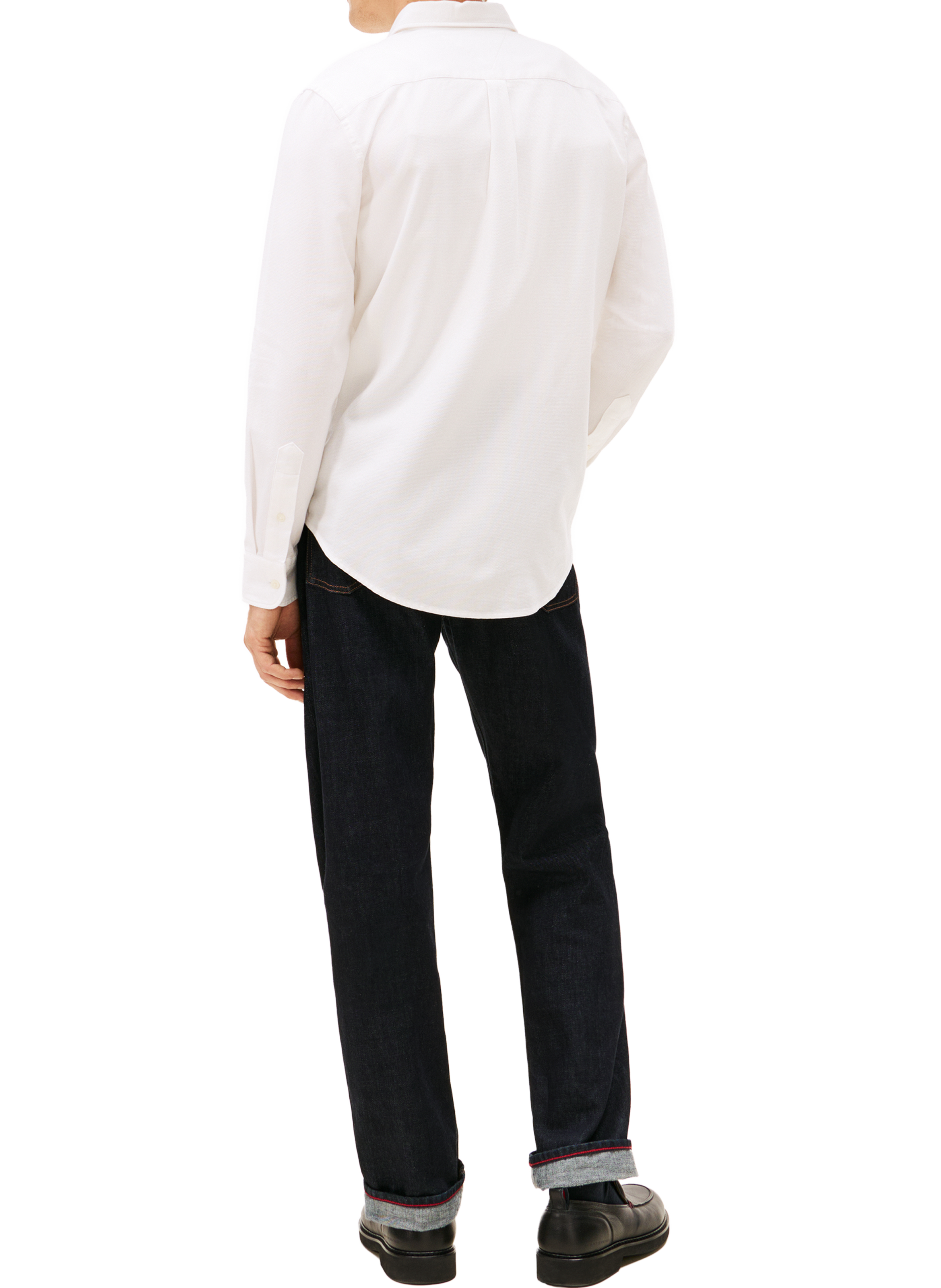 Chemise classique coupe droite en coton TOMMY HILFIGER Blanc