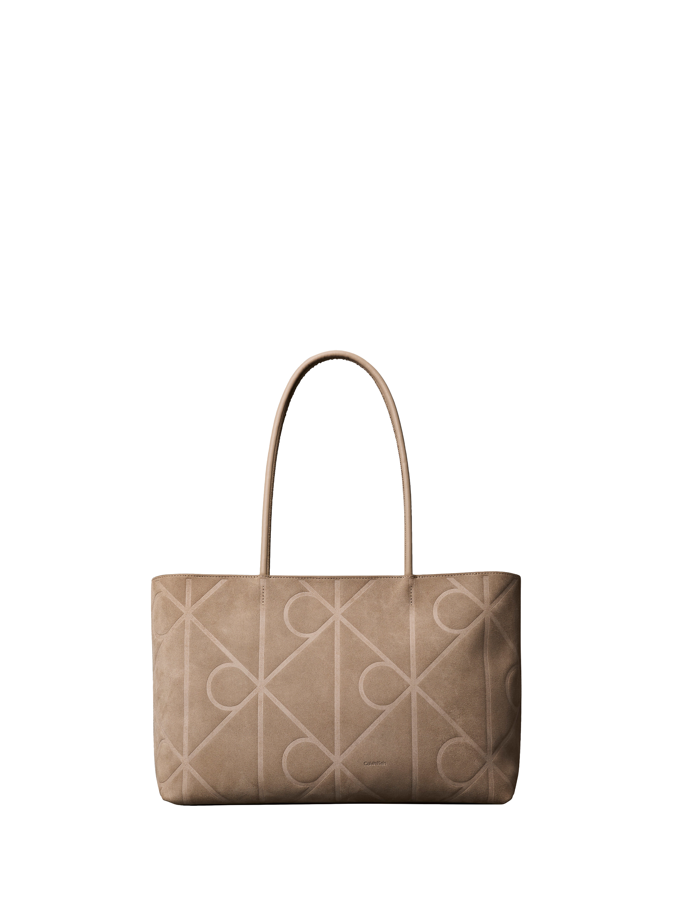 Monogrammed tote bag CALVIN KLEIN Beige