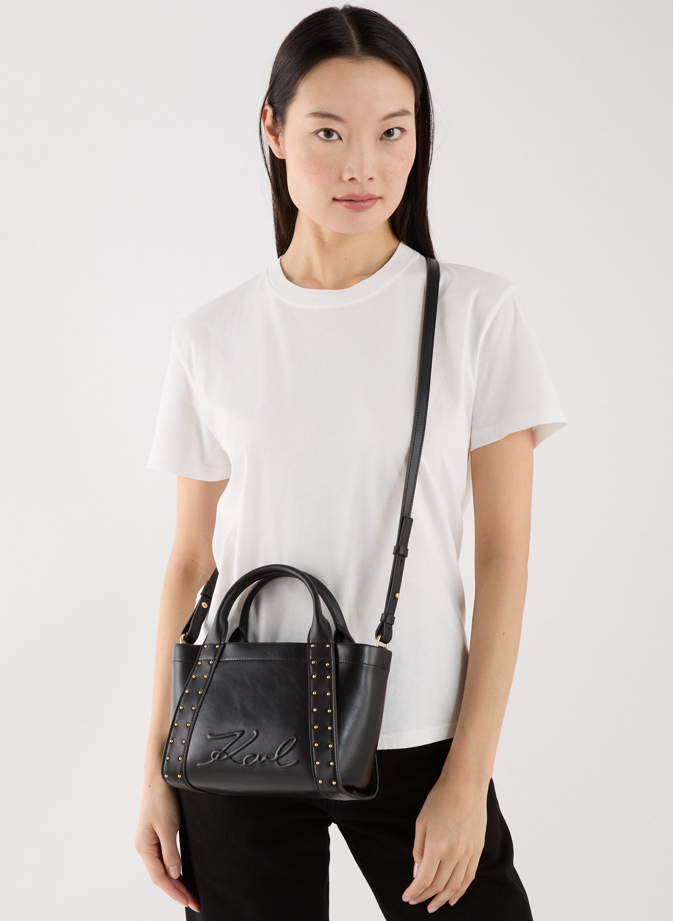 Petit sac cabas KARL LAGERFELD Noir