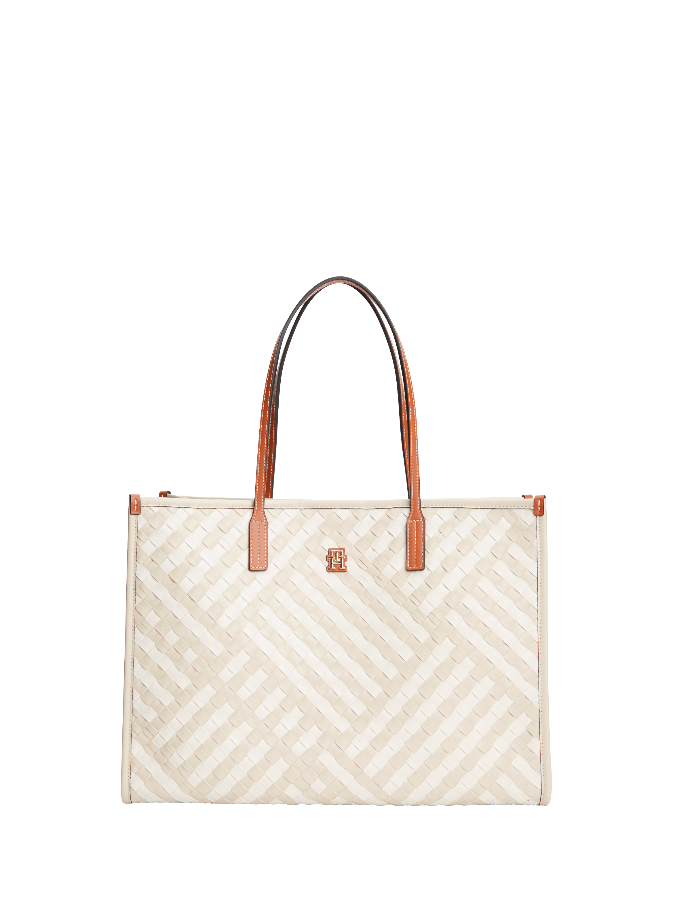 Tote bag tressé TOMMY HILFIGER Beige
