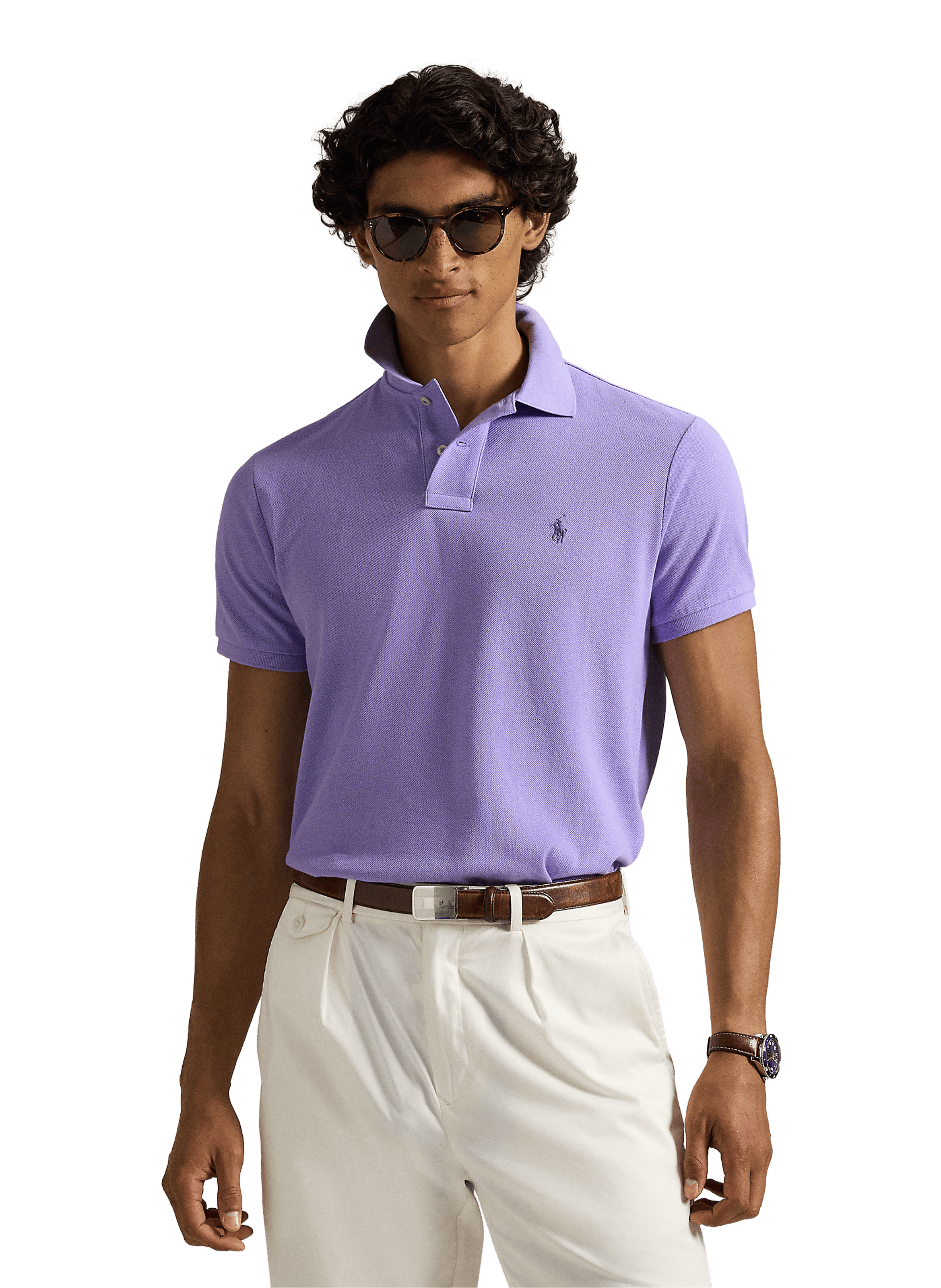 Polo en coton POLO RALPH LAUREN Violet