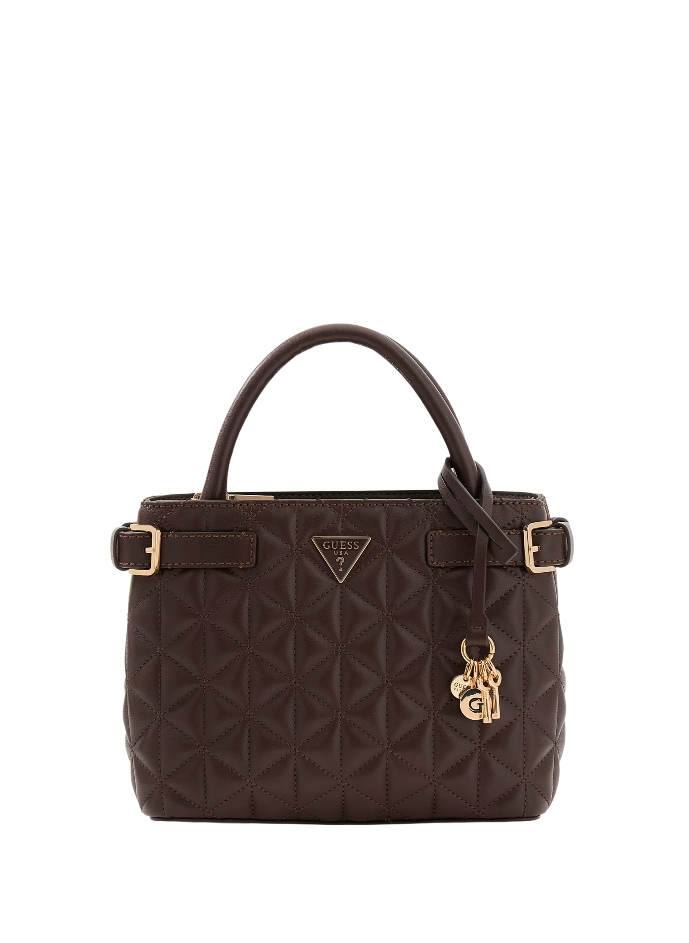 Sac à main matelassé GUESS Marron
