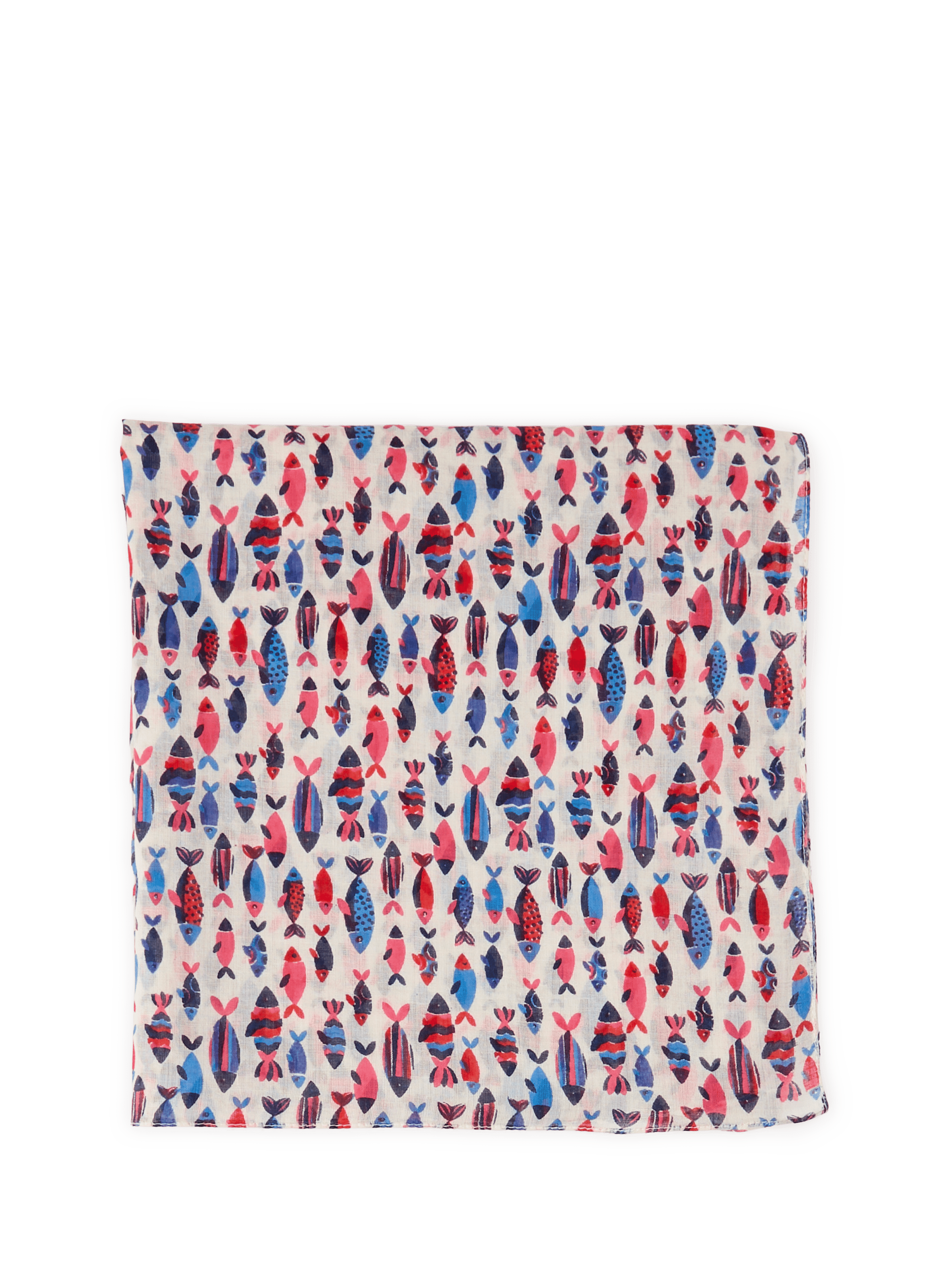 Foulard Petits Poissons AU PRINTEMPS PARIS Beige