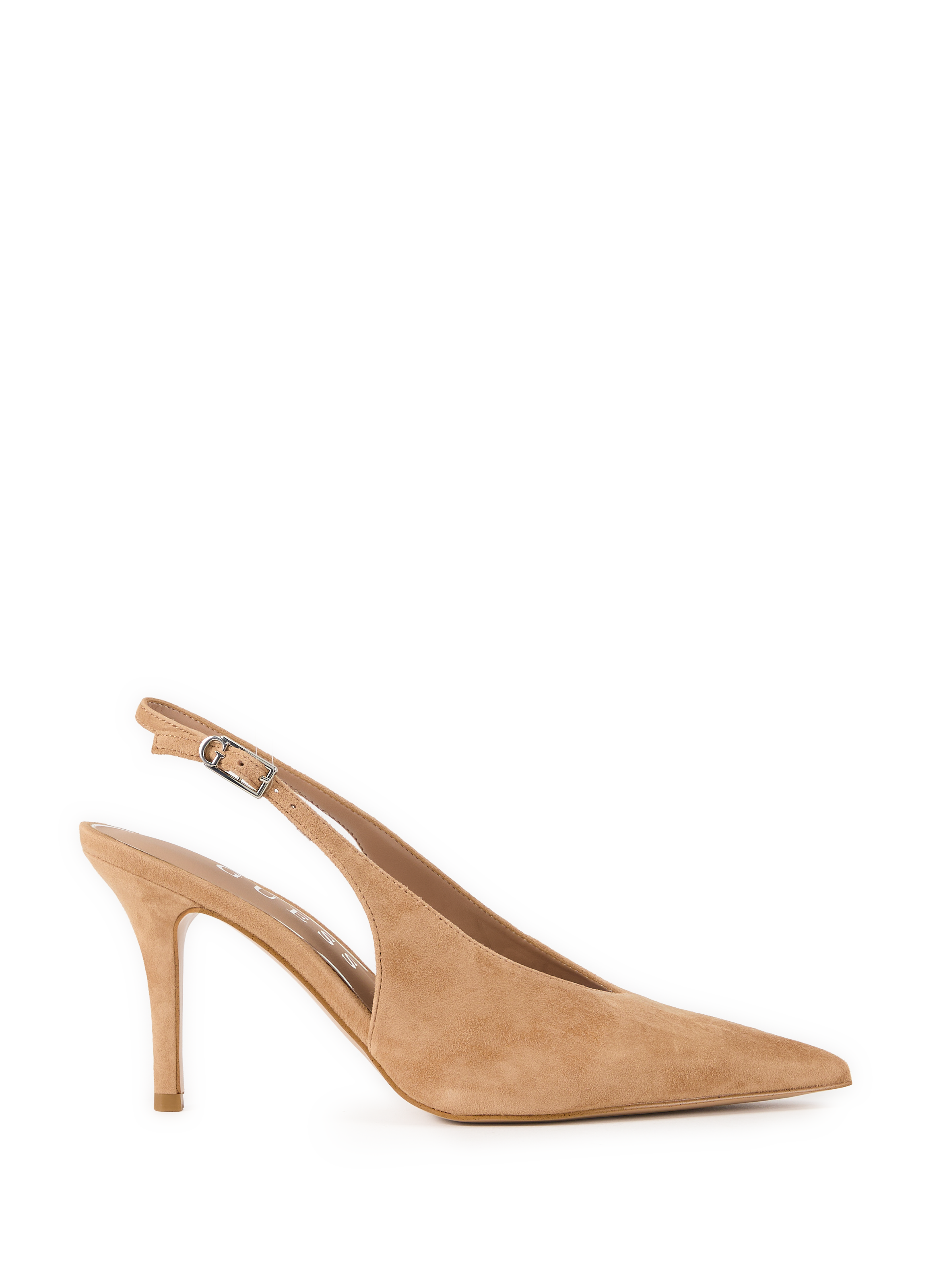 Sling-back Primo en cuir suédé GUESS Marron