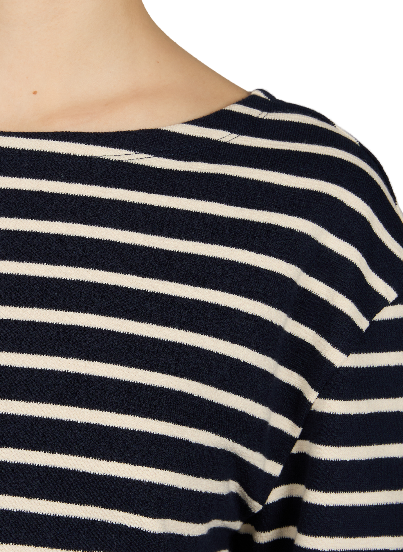 Top manches longues rayé en coton A.P.C. Multicolore