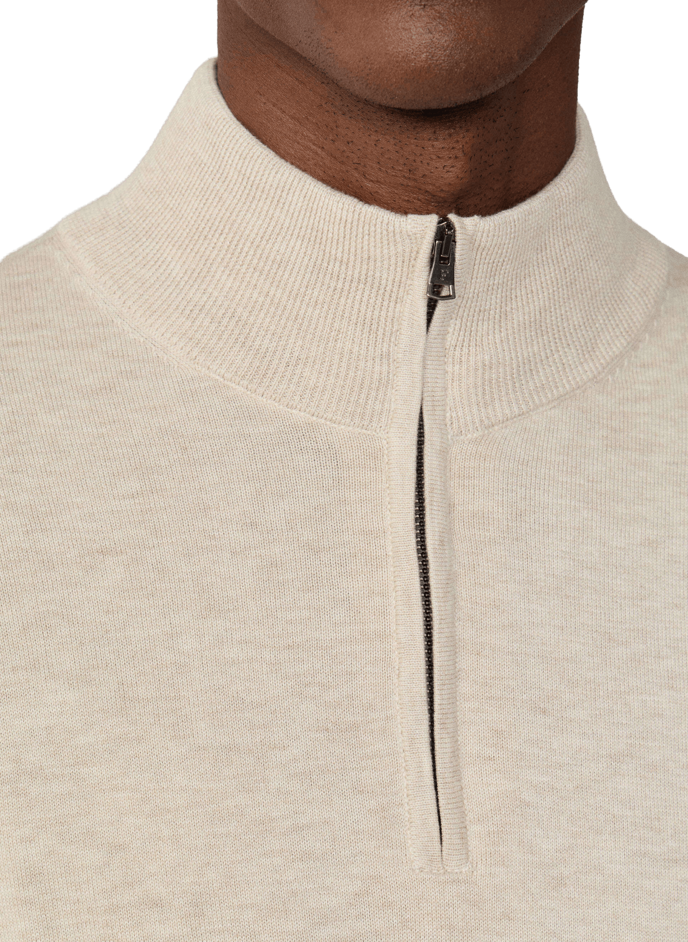 Cotton and linen jumper FACONNABLE Beige