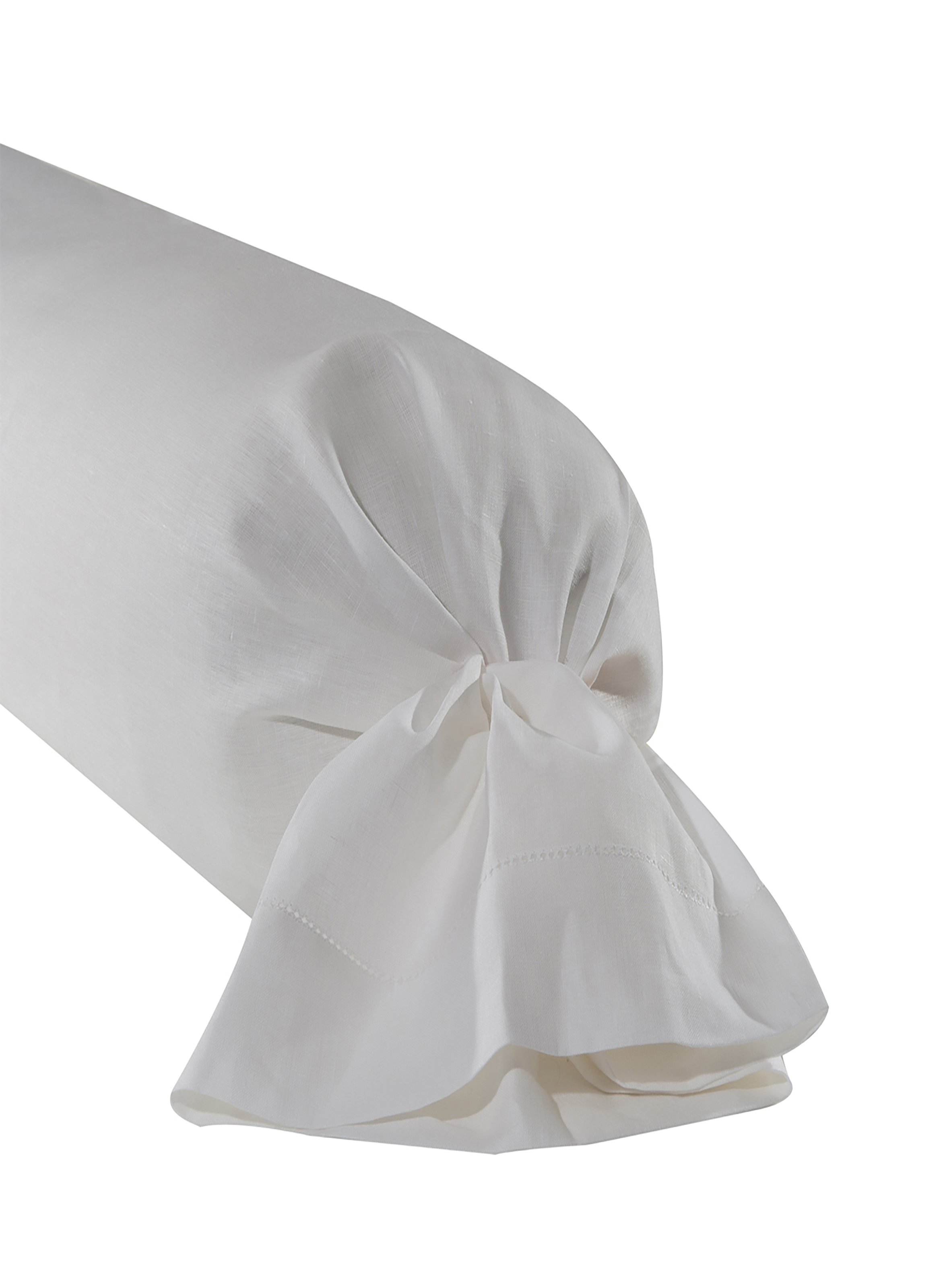 Taie de traversin unie en lin, cythère ALEXANDRE TURPAULT Blanc