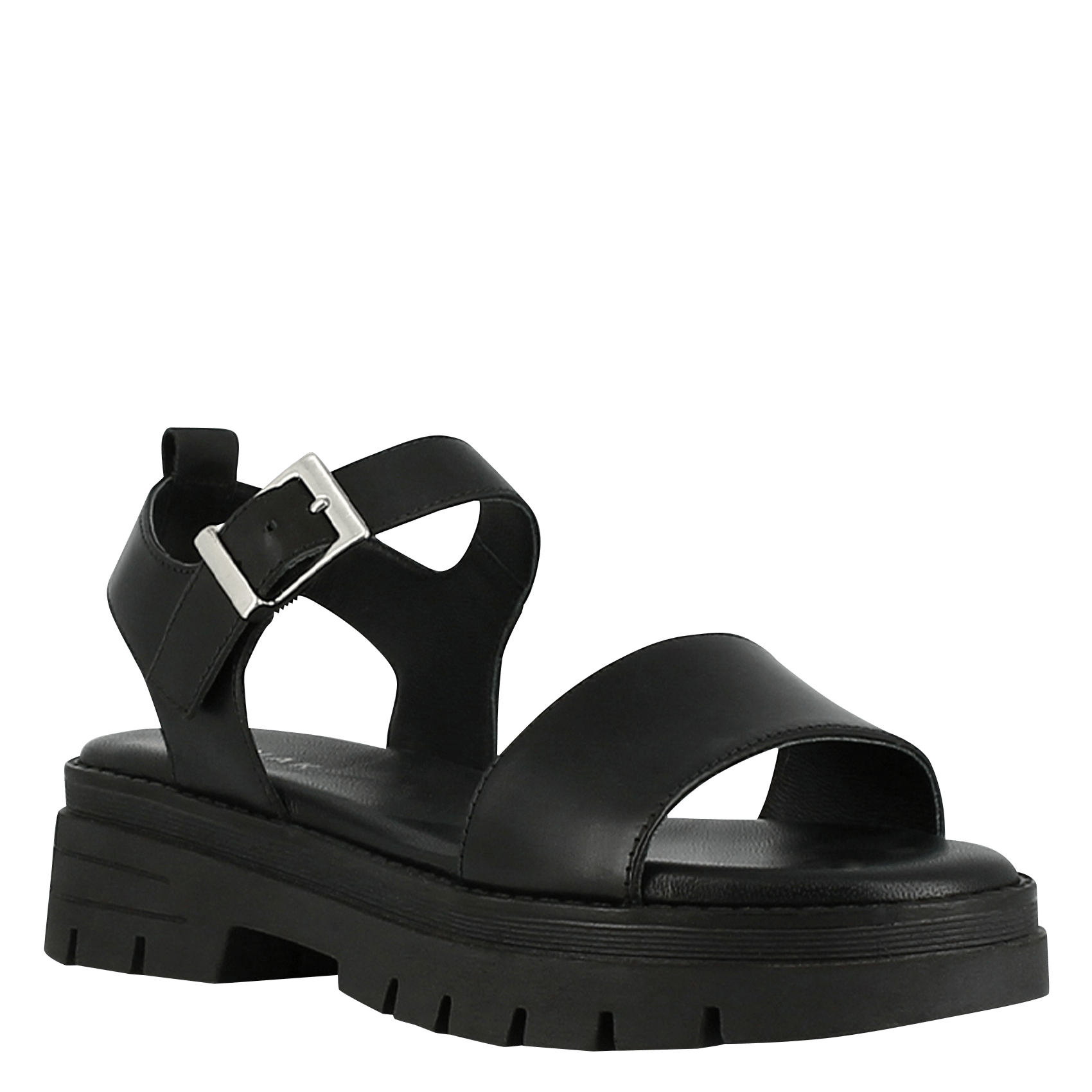 Sandales plates en cuir ask JONAK Noir