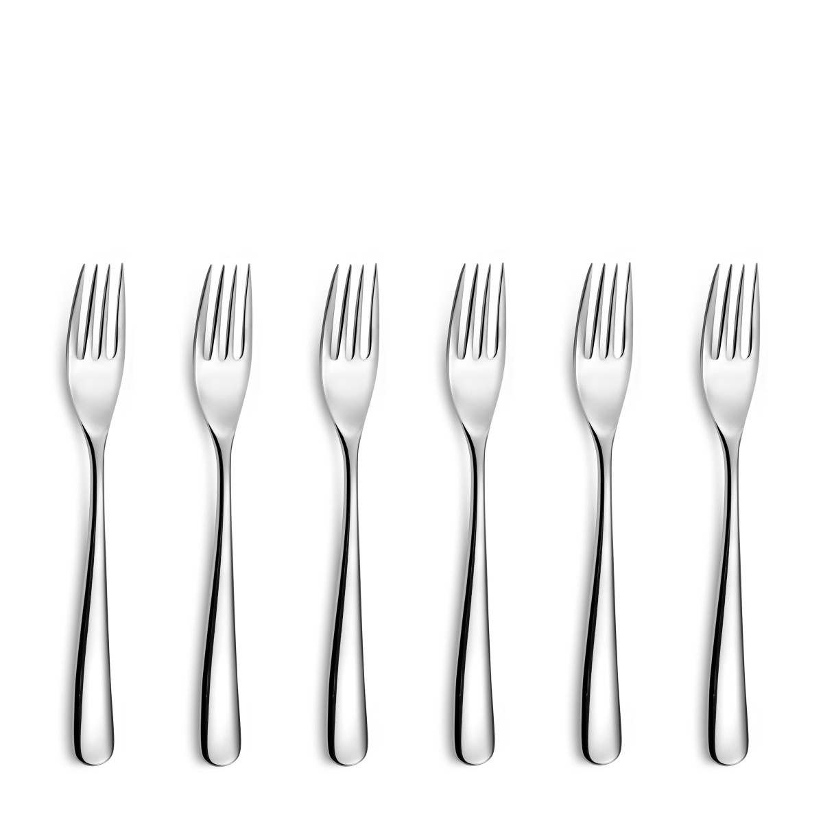 Alpha - set de 6 fourchettes à gâteau COUZON Argent