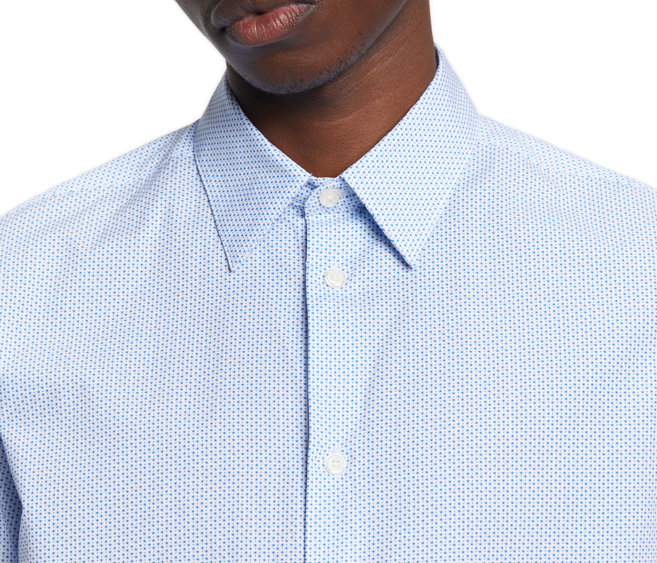 Printed Slim Fit Shirt AU PRINTEMPS PARIS Blue
