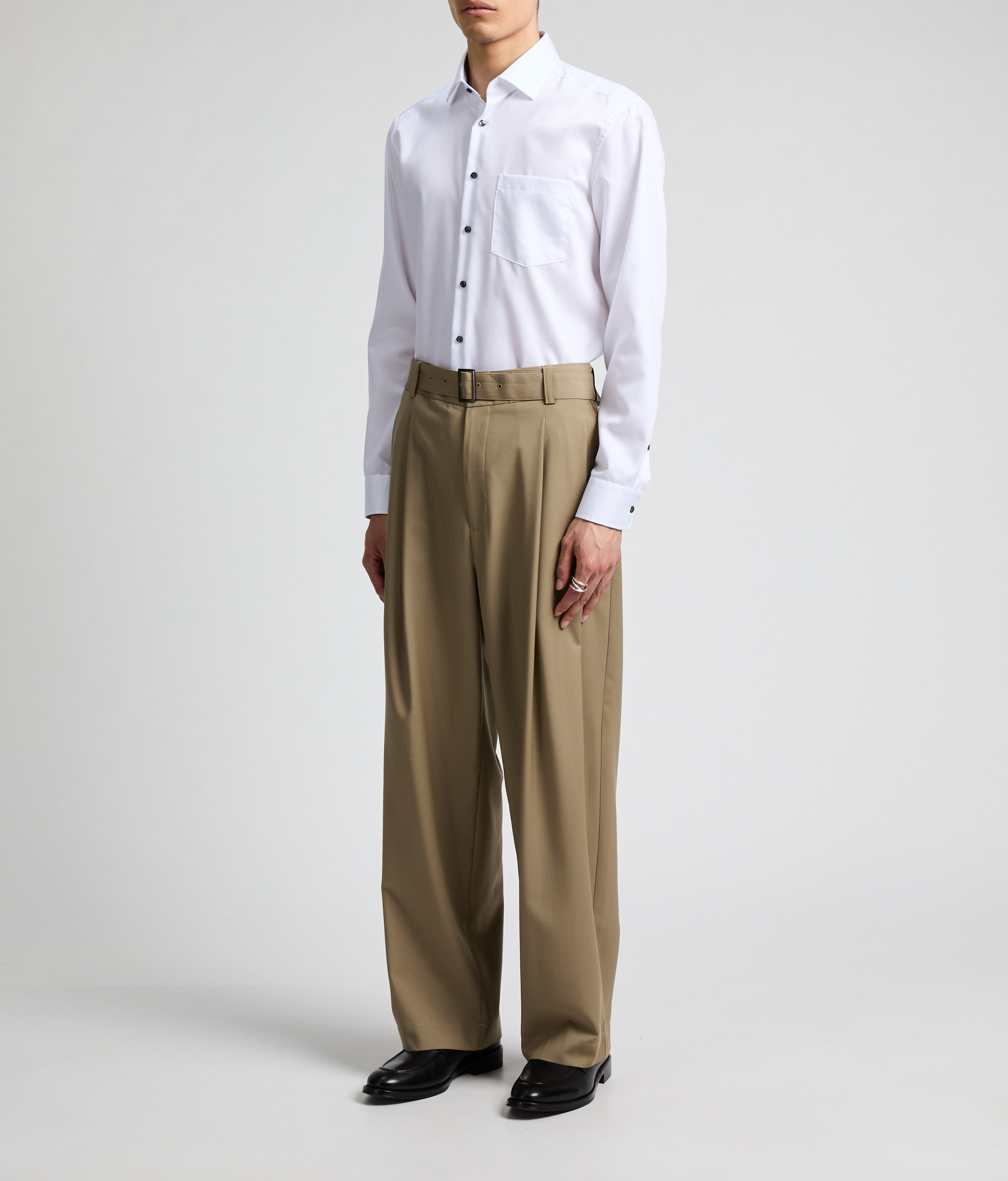 Cotton poplin shirt SEIDENSTICKER White