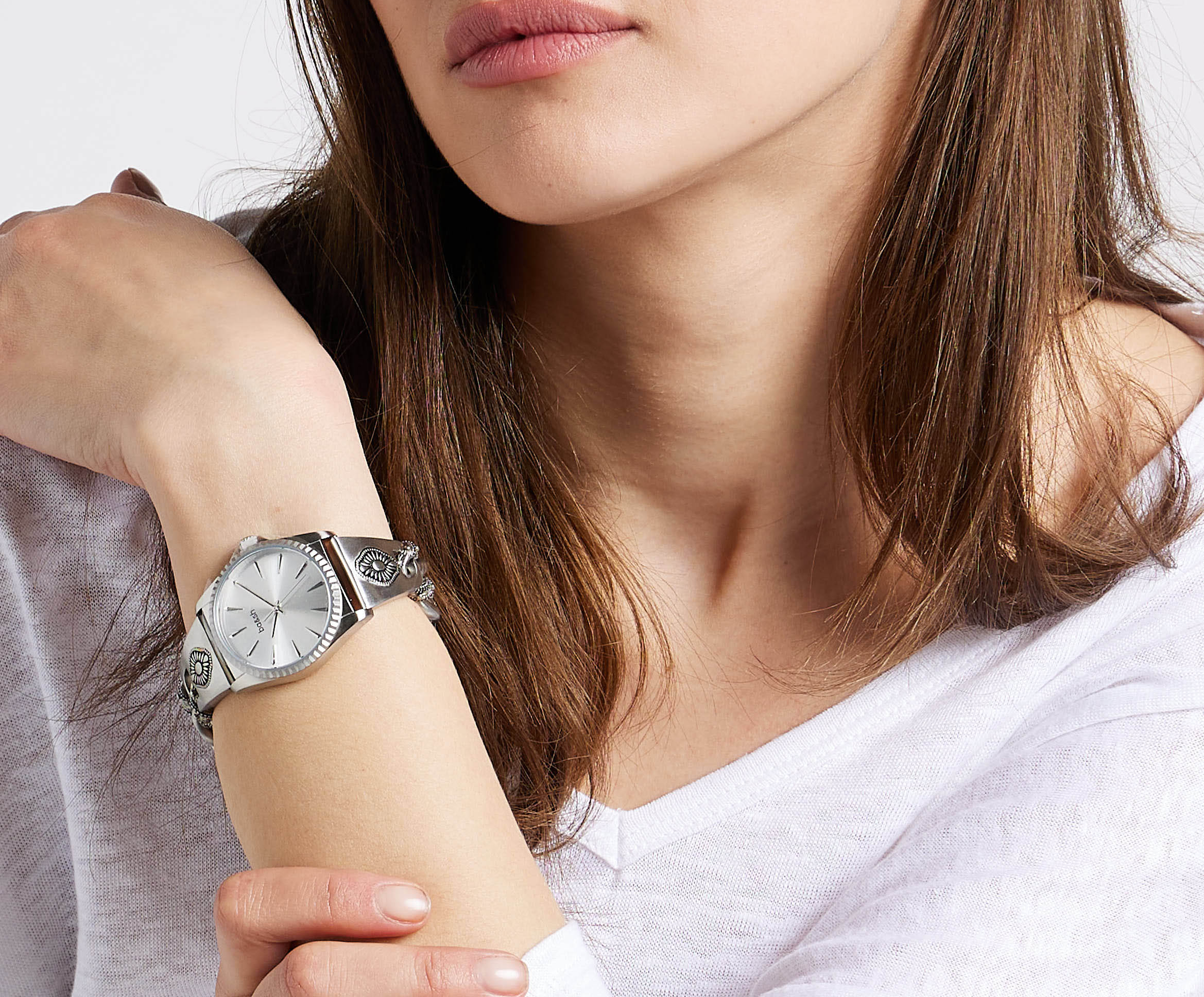 Montre en acier inoxydable la reset BA&SH Argent