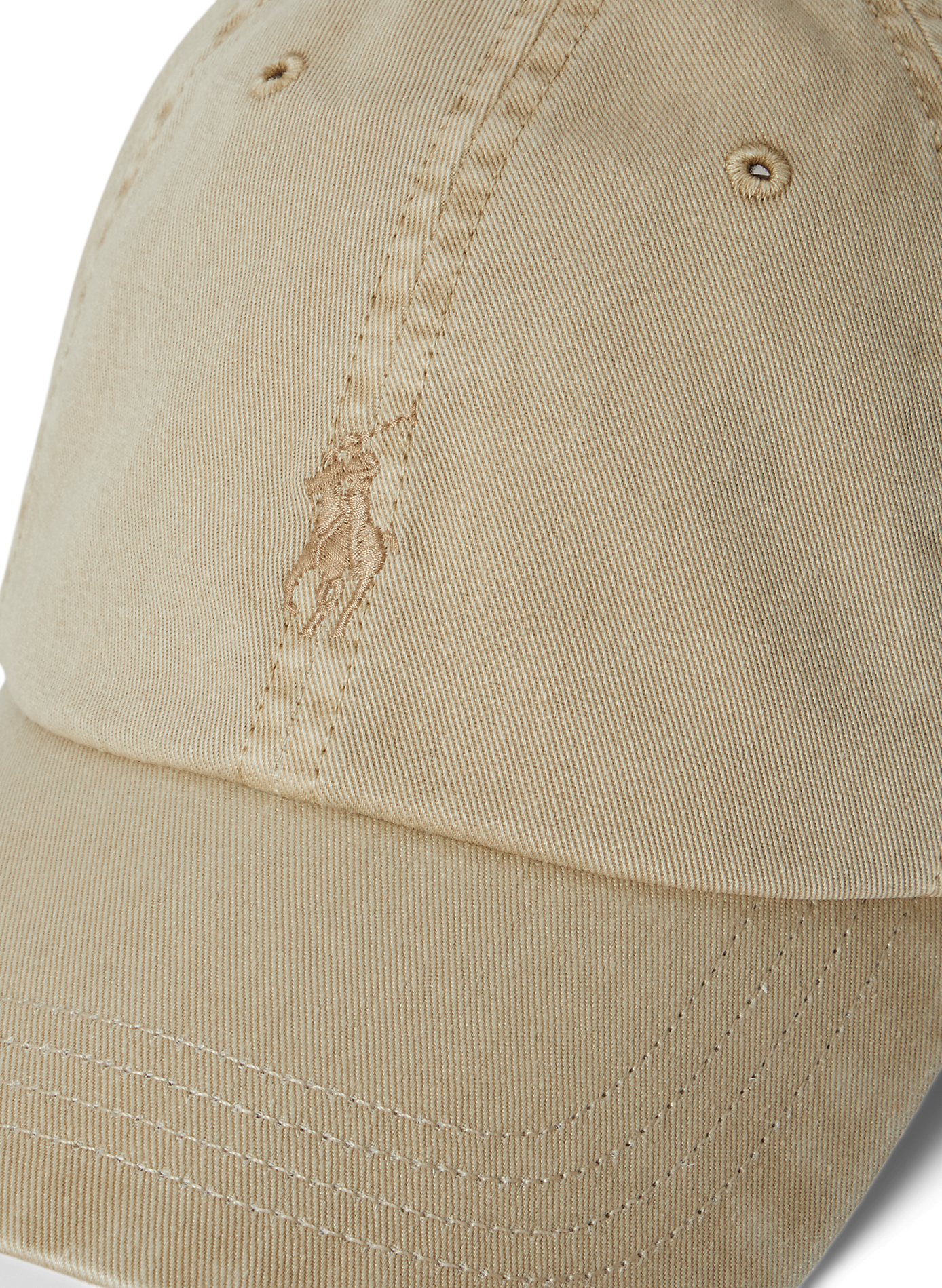 Casquette brodée en coton POLO RALPH LAUREN Kaki